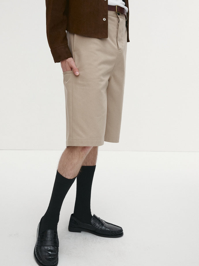 Tonywack - C/P Baggy Chino Bermuda (Beige) product image 4 | TRAB K-Fashion Australia