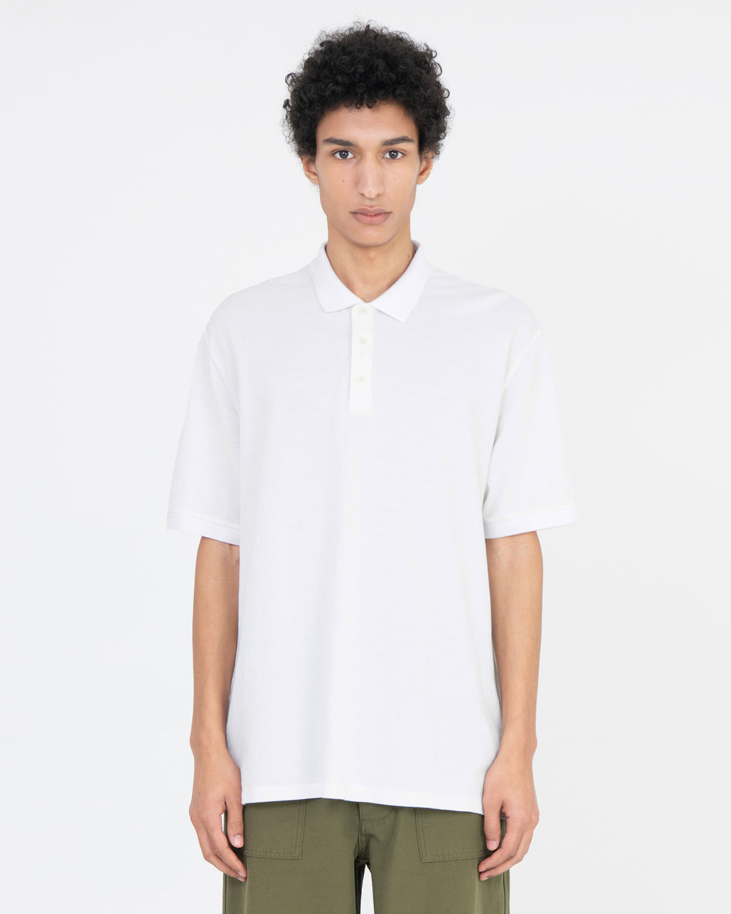 Brownyard - Vintage Cotton Pique Shirt (Off White) product image 1 | TRAB K-Fashion Australia