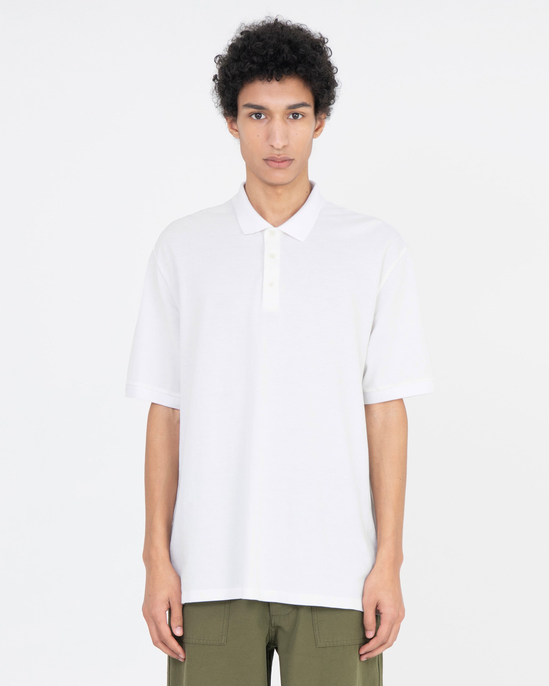 Brownyard - Vintage Cotton Pique Shirt (Off White) product image 1 | TRAB K-Fashion Australia