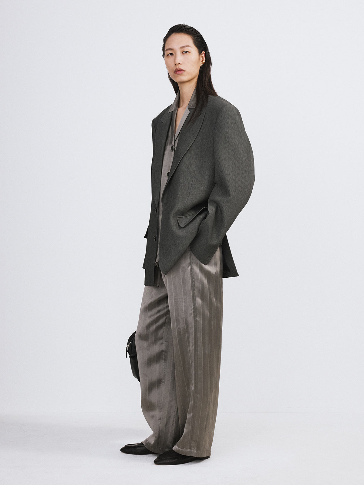 Recto - Oversized Daddy Jacket (Dark Grey) product image 3 | TRAB K-Fashion Australia