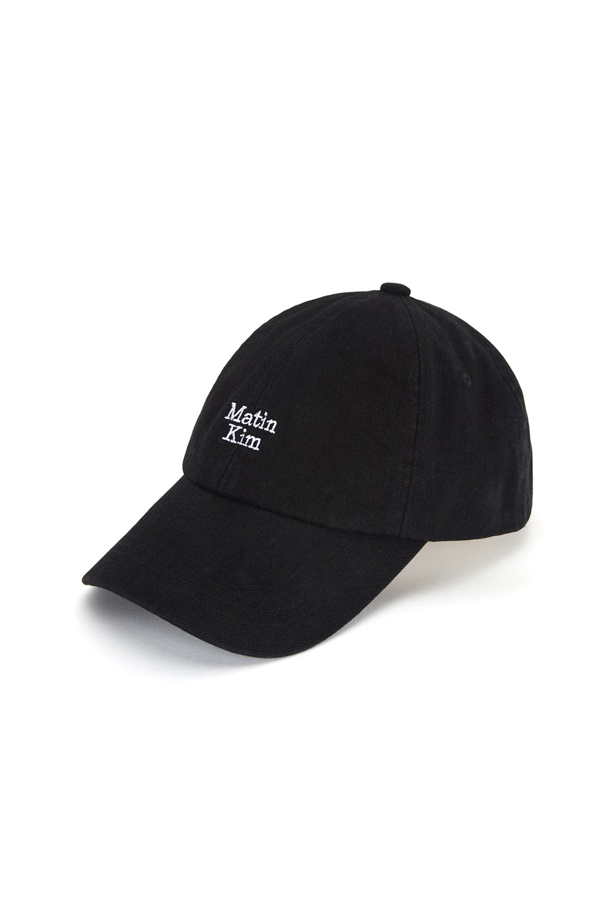 Matin Kim - Matin Mini Logo Denim Ball Cap (Black) product image 5 | TRAB K-Fashion Australia
