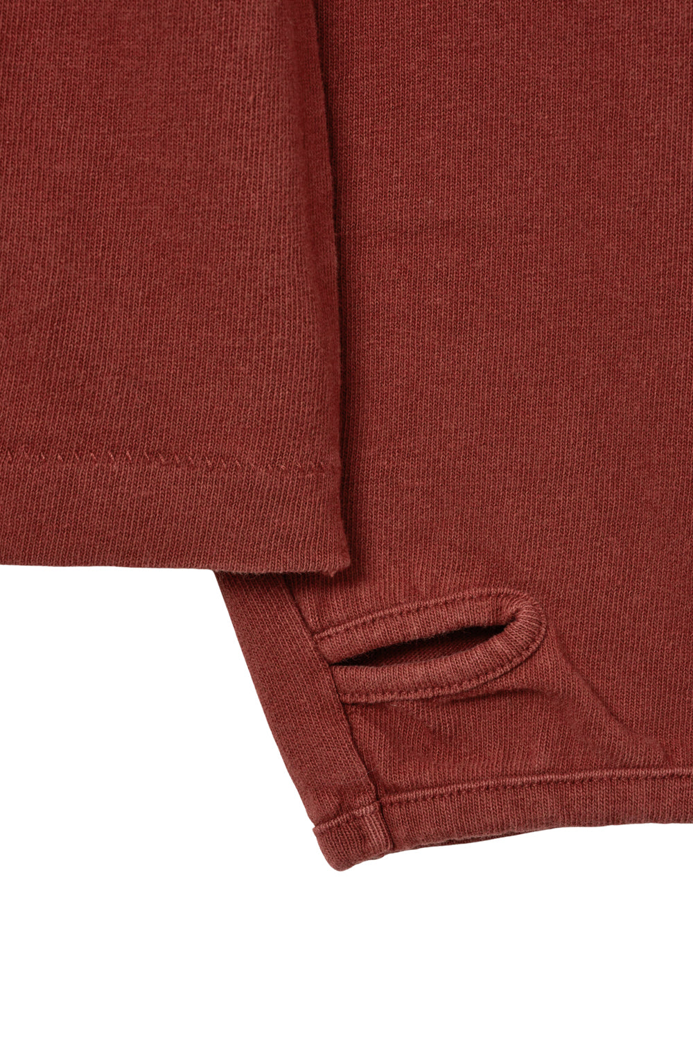 Hatchingroom - Double Henley Neck Tee Bleached (Red) product image 8 | TRAB K-Fashion Australia