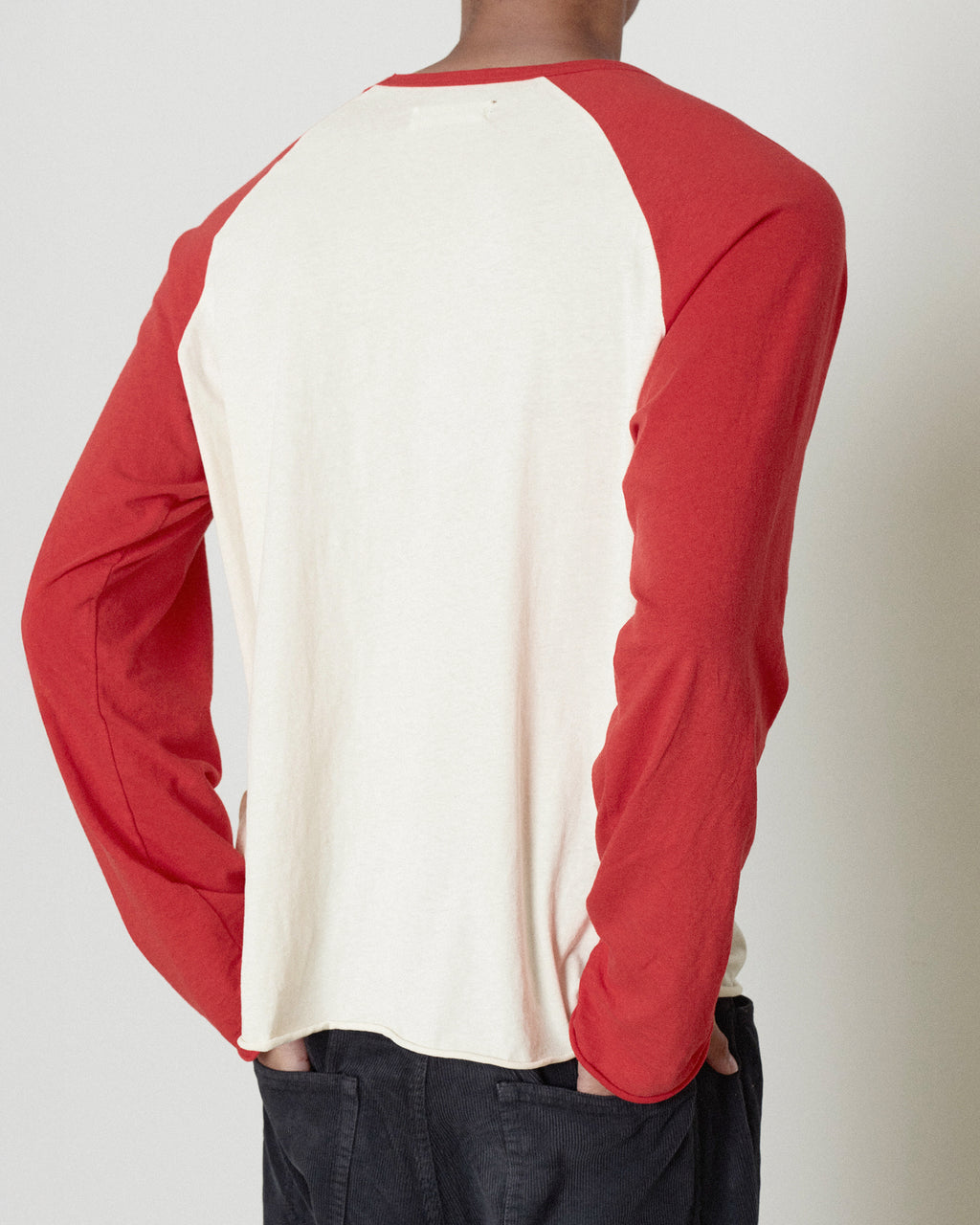 Brownyard - Cut Off Raglan Long Sleeve (Red) product image 4 | TRAB K-Fashion Australia