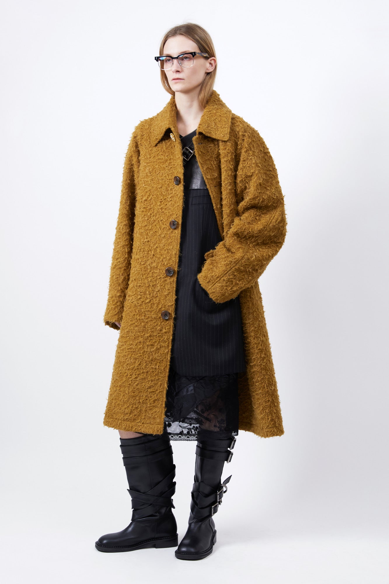 Andersson Bell - Unisex Casentino Raglan Coat (Brown) product image 9 | TRAB K-Fashion Australia