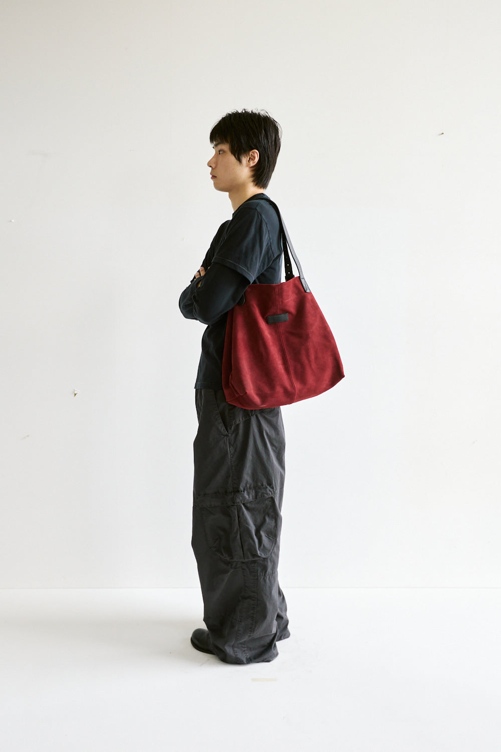 Hatchingroom - Suede Tote Dark (Red) product image 9 | TRAB K-Fashion Australia