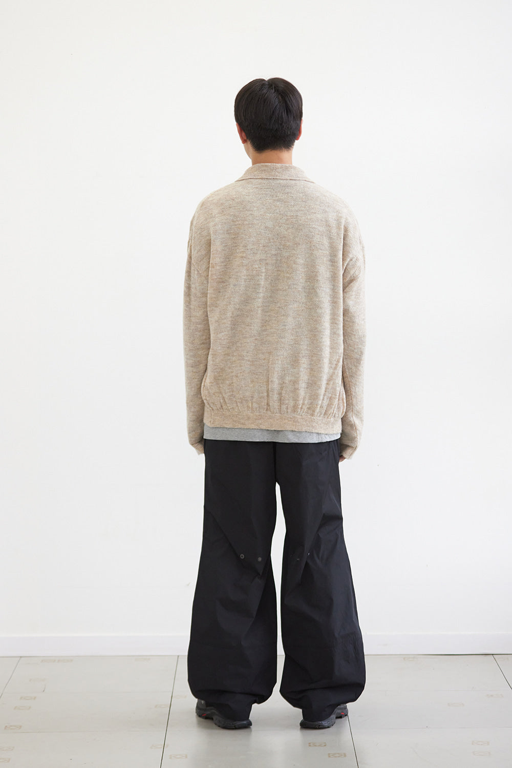 Hatchingroom - Mohair Collar Cardigan (Beige) product image 7 | TRAB K-Fashion Australia