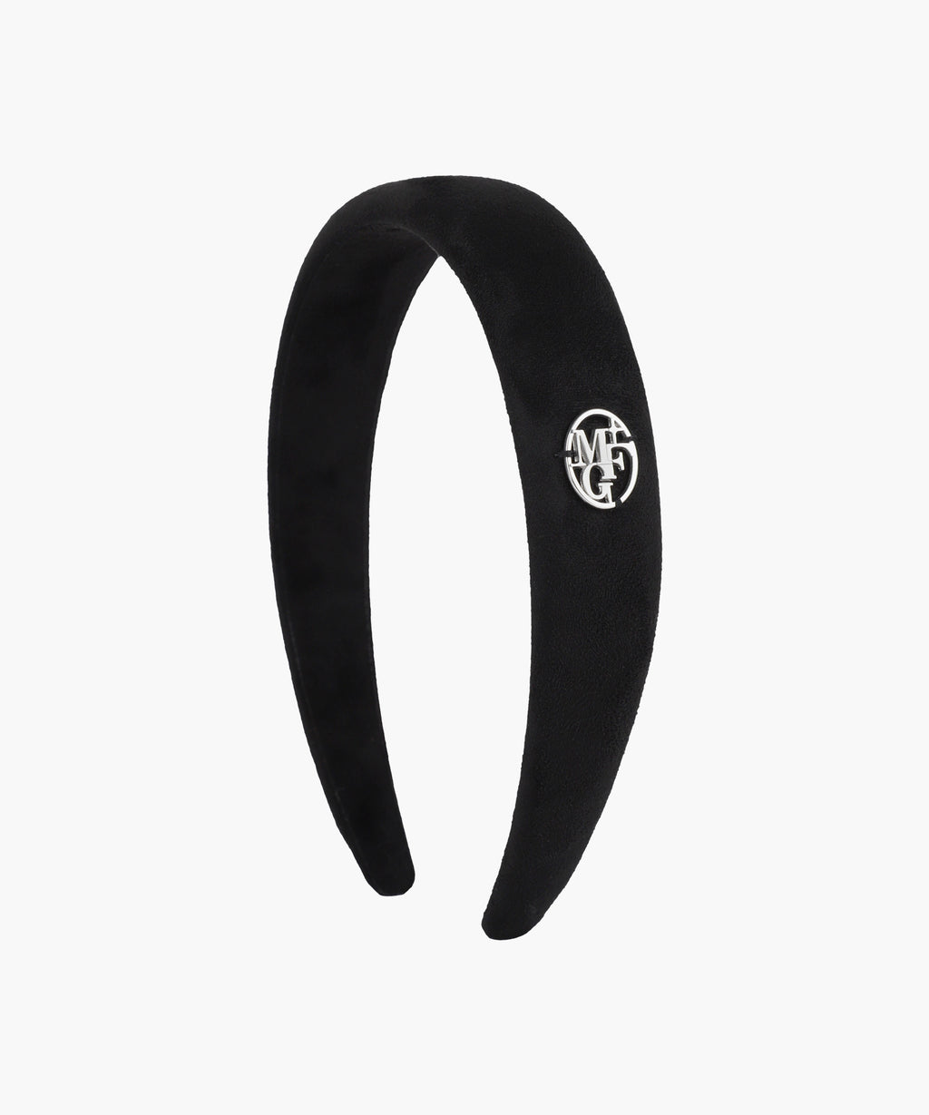 Marithe & Francois Girbaud - Circle Logo Suede Hairband (Black) product image 5 | TRAB K-Fashion Australia