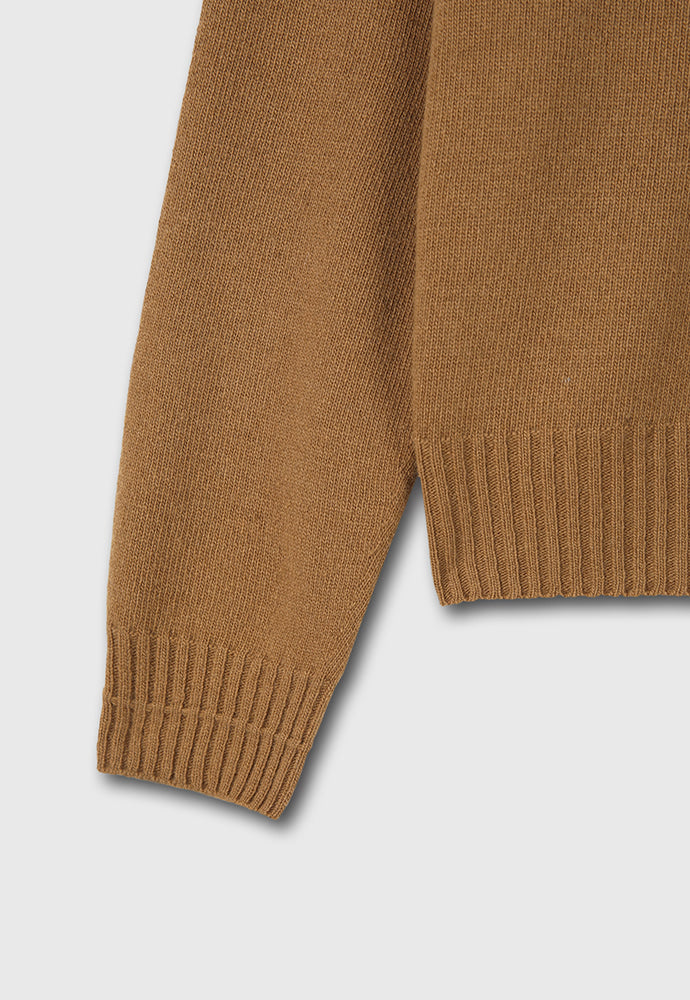 Tonywack - Cashmere Whole Garment Saddle Neck Sweater (Camel) product image 11 | TRAB K-Fashion Australia