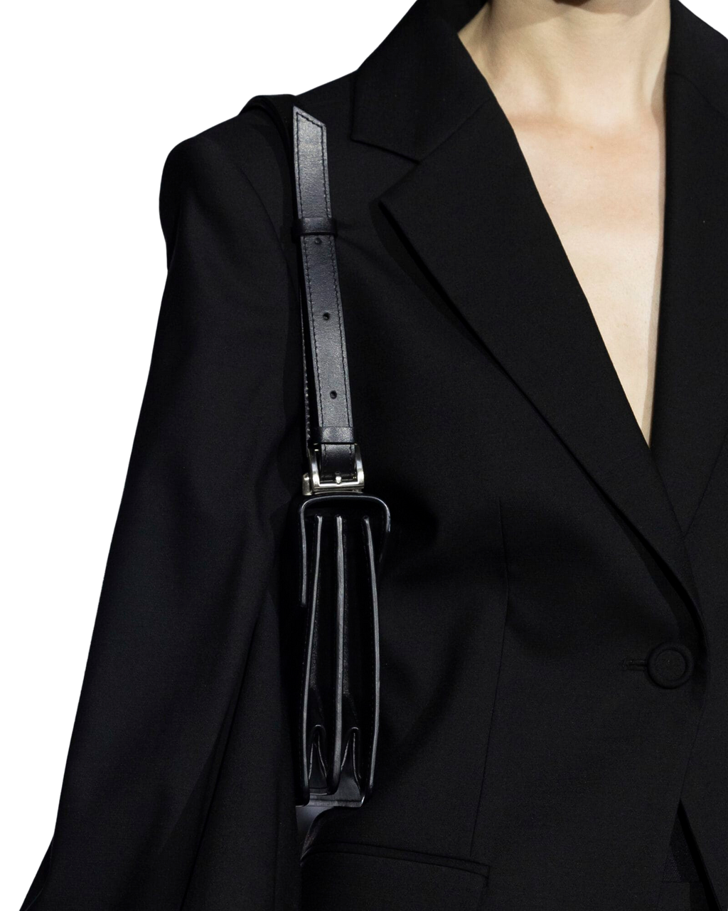 Kimhe Kim - Gathere Sleeve Wool-Blend Jacket (Black) product image 2 | TRAB K-Fashion Australia