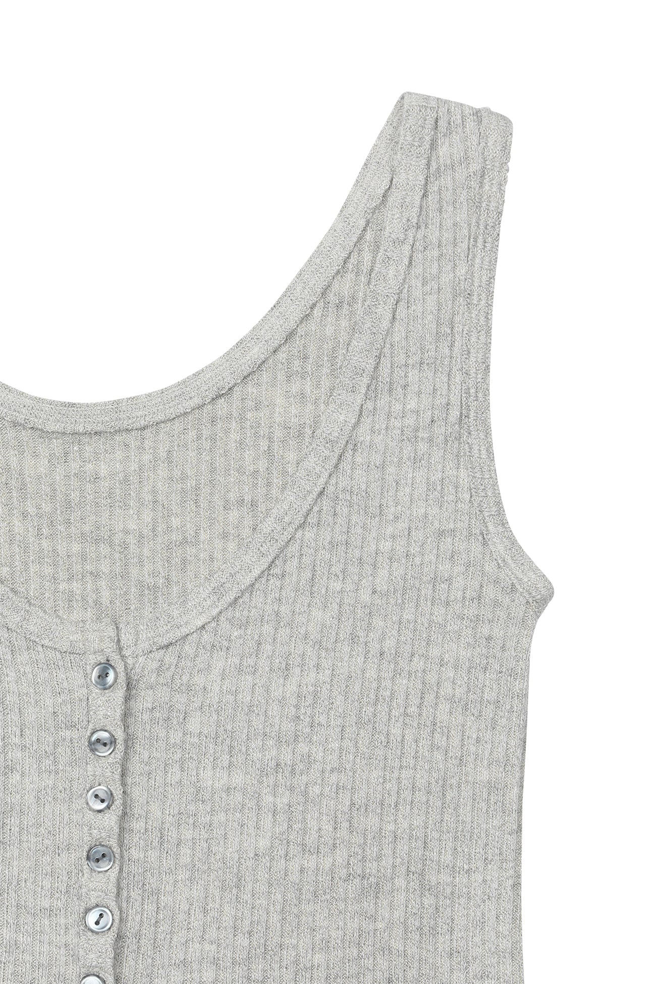 Deinet - Button Point Sleeveless (Melange Grey) product image 9 | TRAB K-Fashion Australia