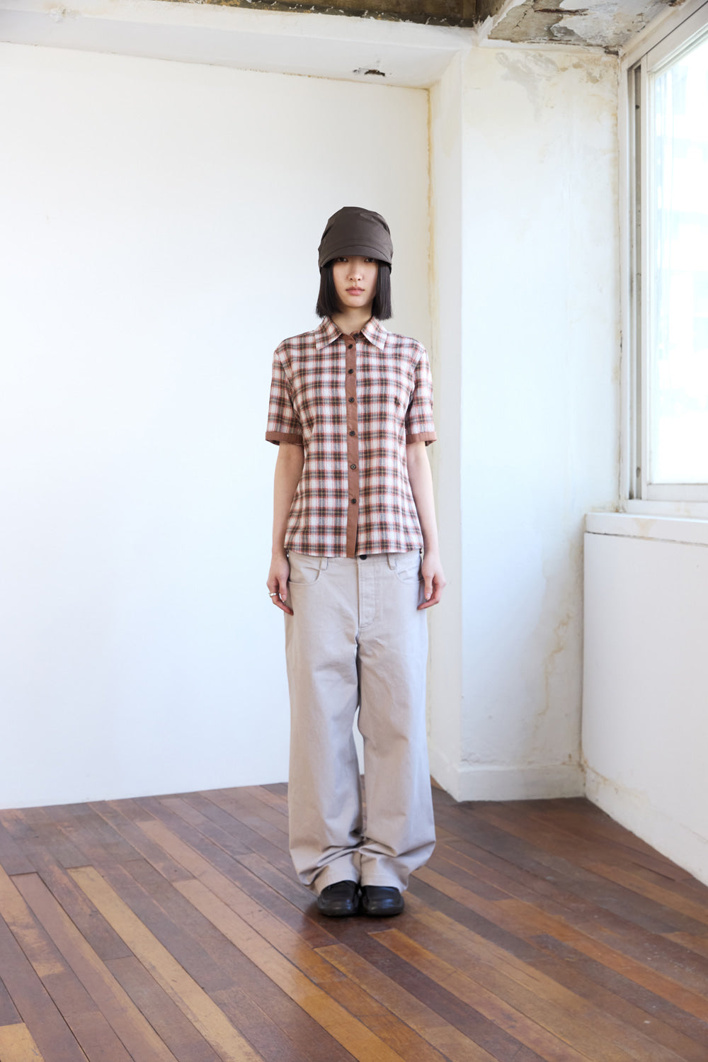 Hatchingroom - Double Waist Pants Rose (Grey) product image 9 | TRAB K-Fashion Australia