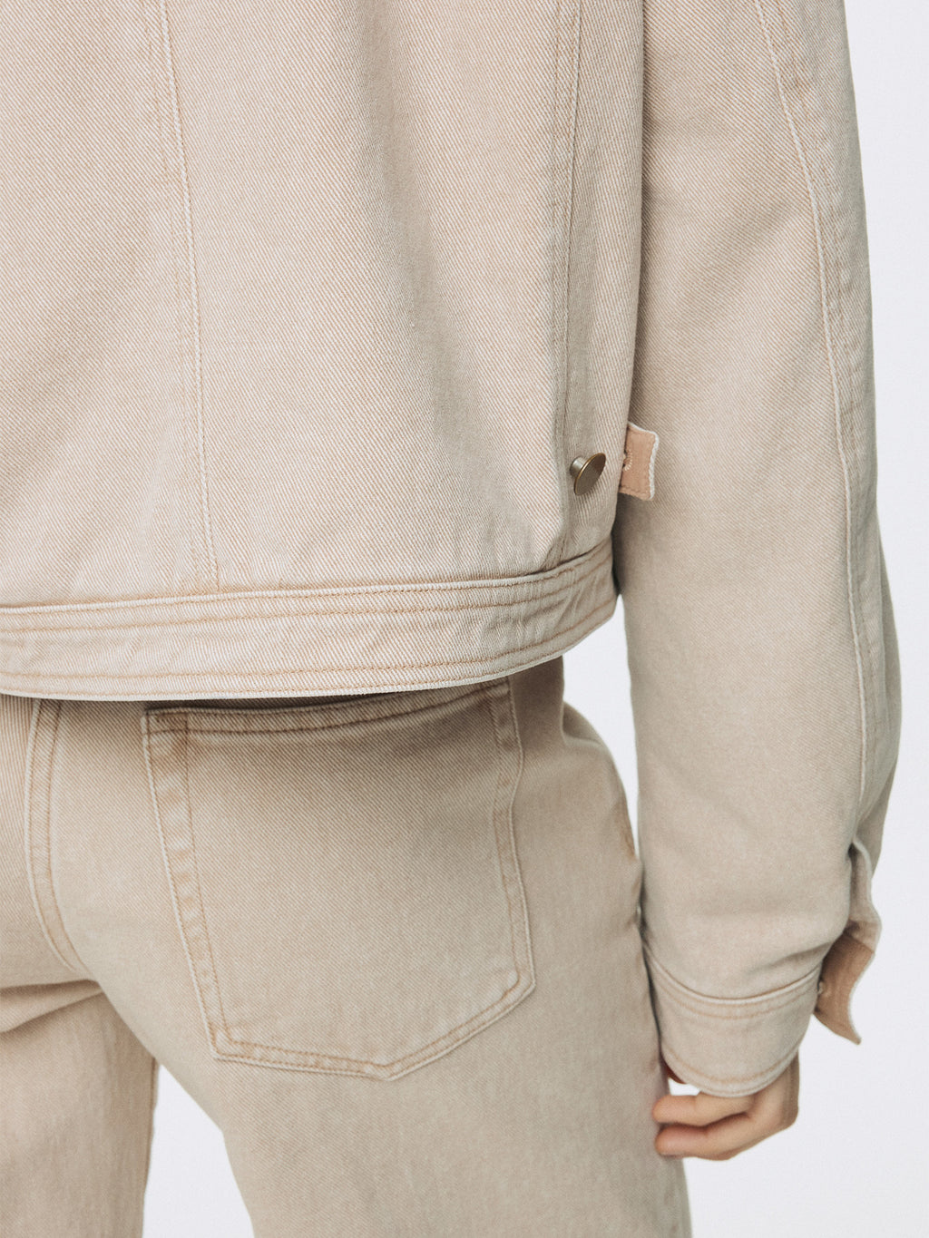 Tonywack - Cropped Work Jacket (Washed Beige) product image 7 | TRAB K-Fashion Australia