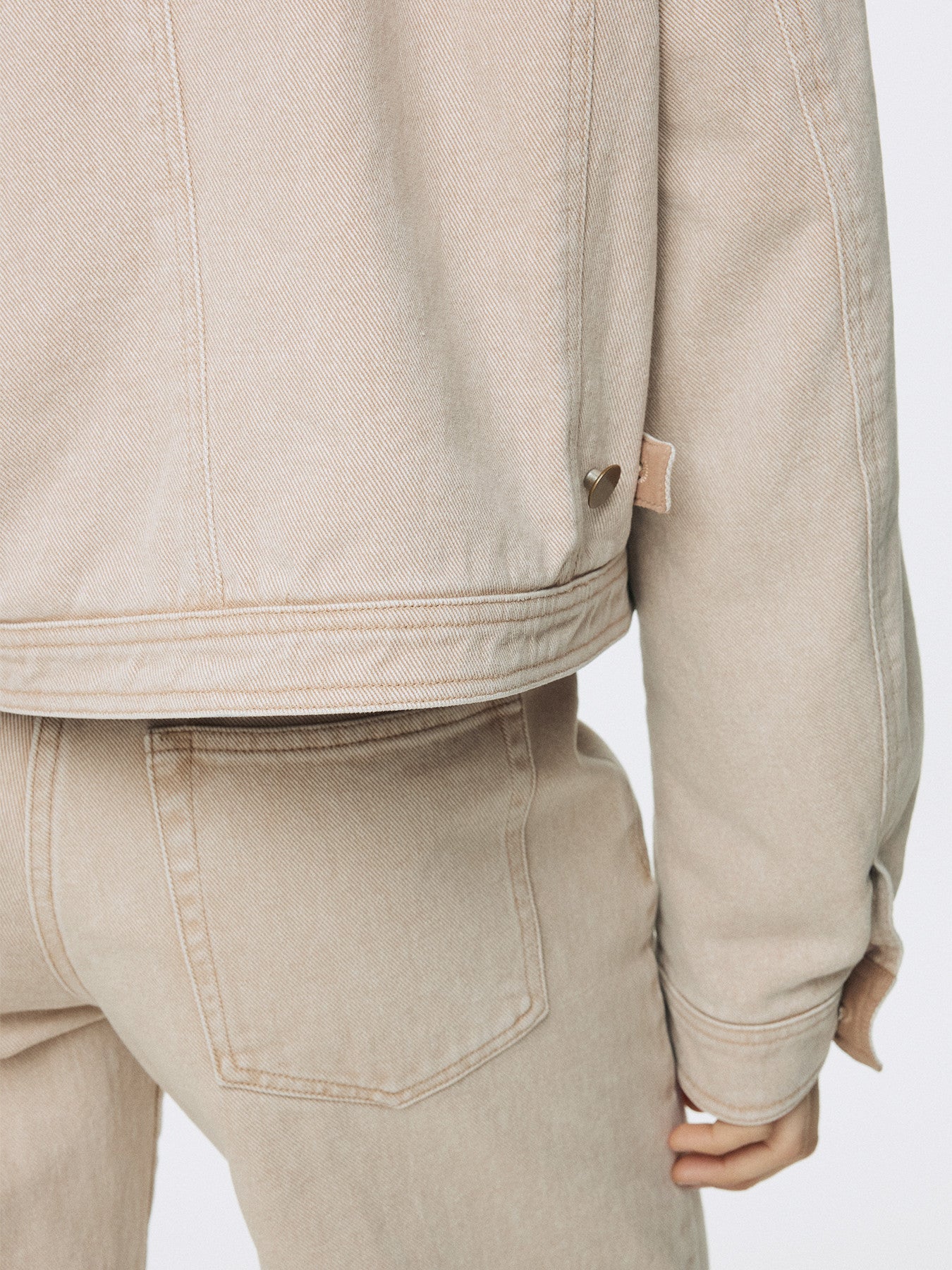Tonywack - Cropped Work Jacket (Washed Beige) product image 7 | TRAB K-Fashion Australia