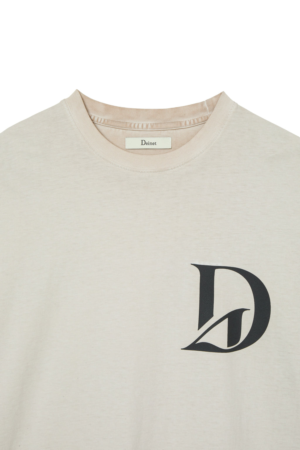 Deinet - Washed Logo T-Shirt (Beige) product image 3 | TRAB K-Fashion Australia