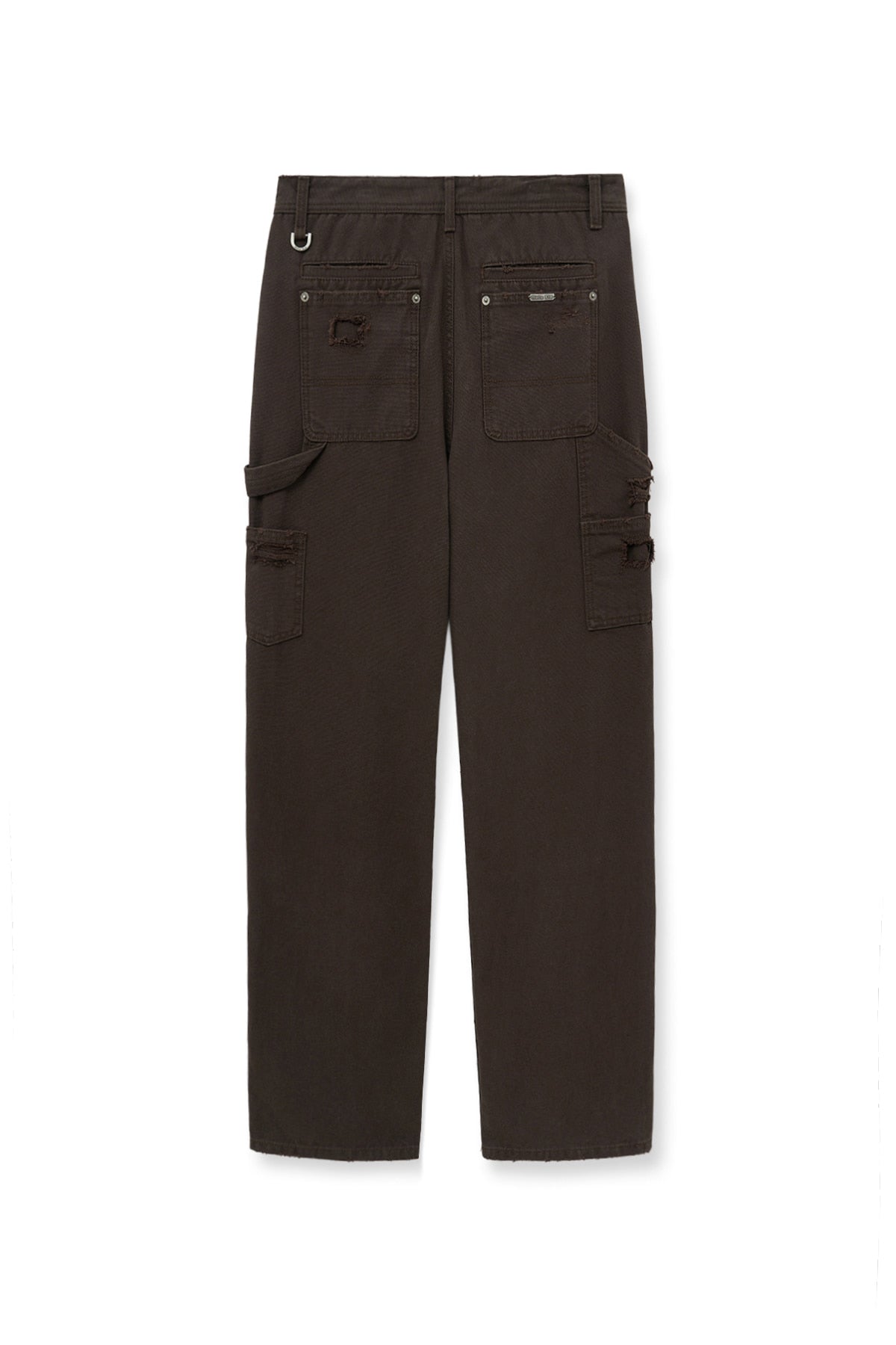Matin Kim - Distressed Double Knee Work Pants (Brown) product image 3 | TRAB K-Fashion Australia