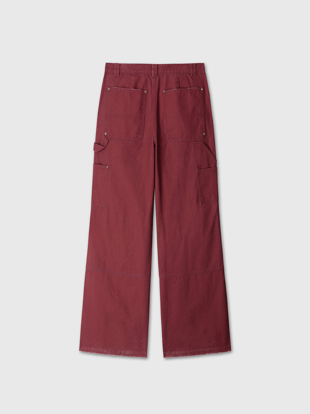 Tonywack - Garment Washed Wide Leg Carpenter Pants (Faded Maroon) product image 10 | TRAB K-Fashion Australia