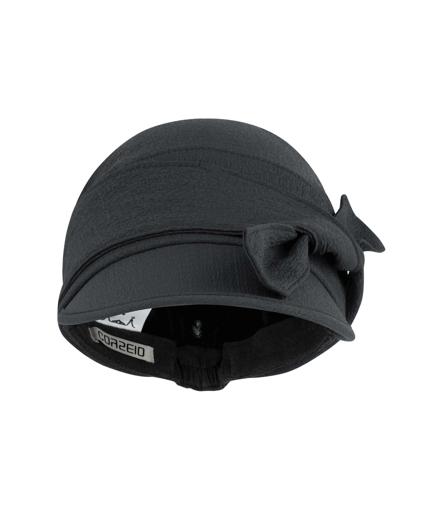 Coyseio - Ribbon Tie Cap (Charcoal) product image 1 | TRAB K-Fashion Australia