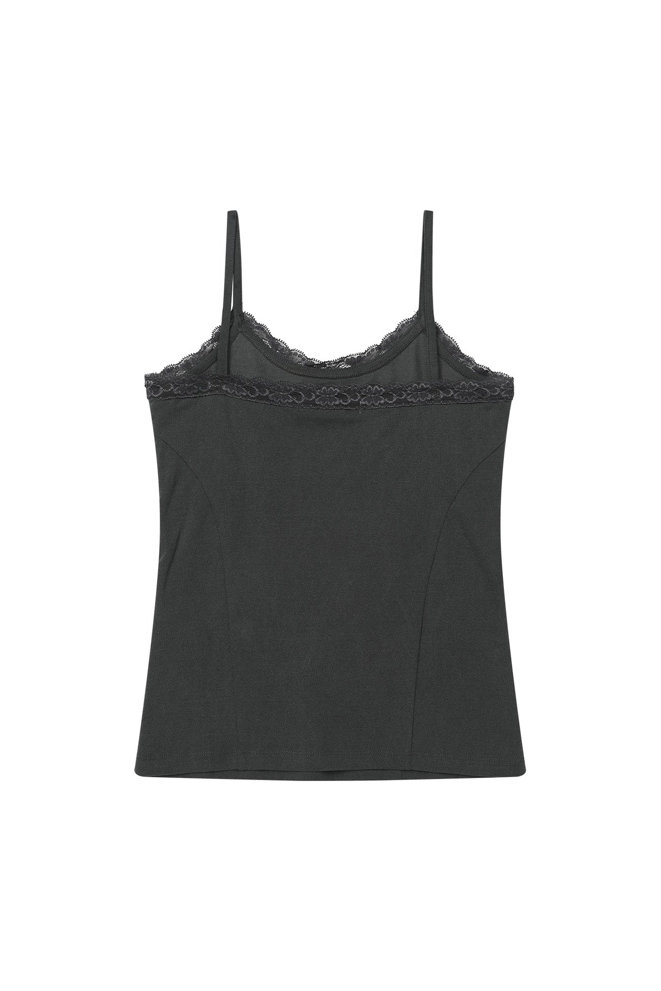 Deinet - Lace Curve Cami Top (Charcoal) product image 9 | TRAB K-Fashion Australia
