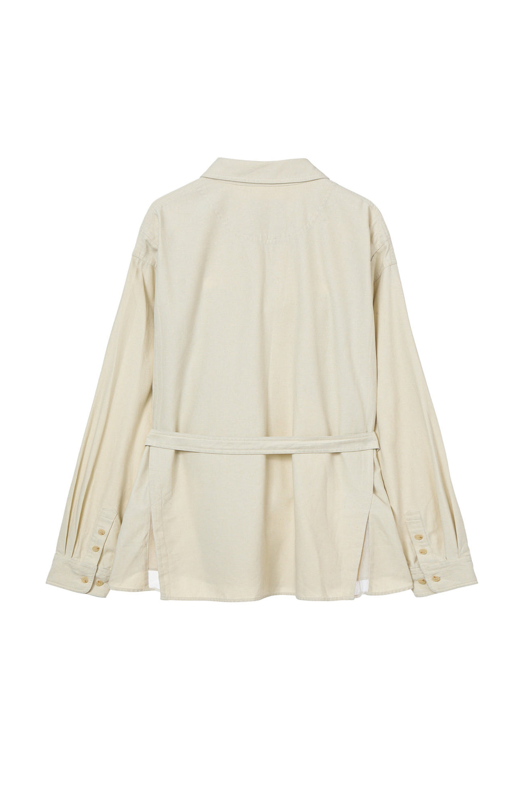 Deinet - Frayed Cotton Shirt (Oatmeal) product image 2 | TRAB K-Fashion Australia