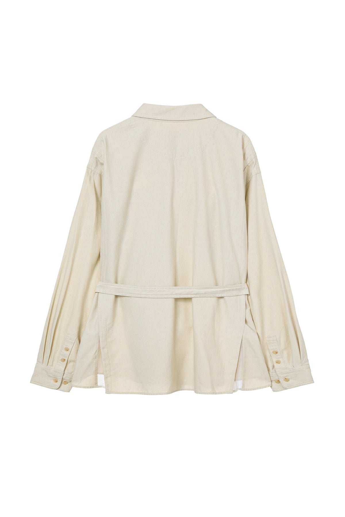 Deinet - Frayed Cotton Shirt (Oatmeal) product image 2 | TRAB K-Fashion Australia