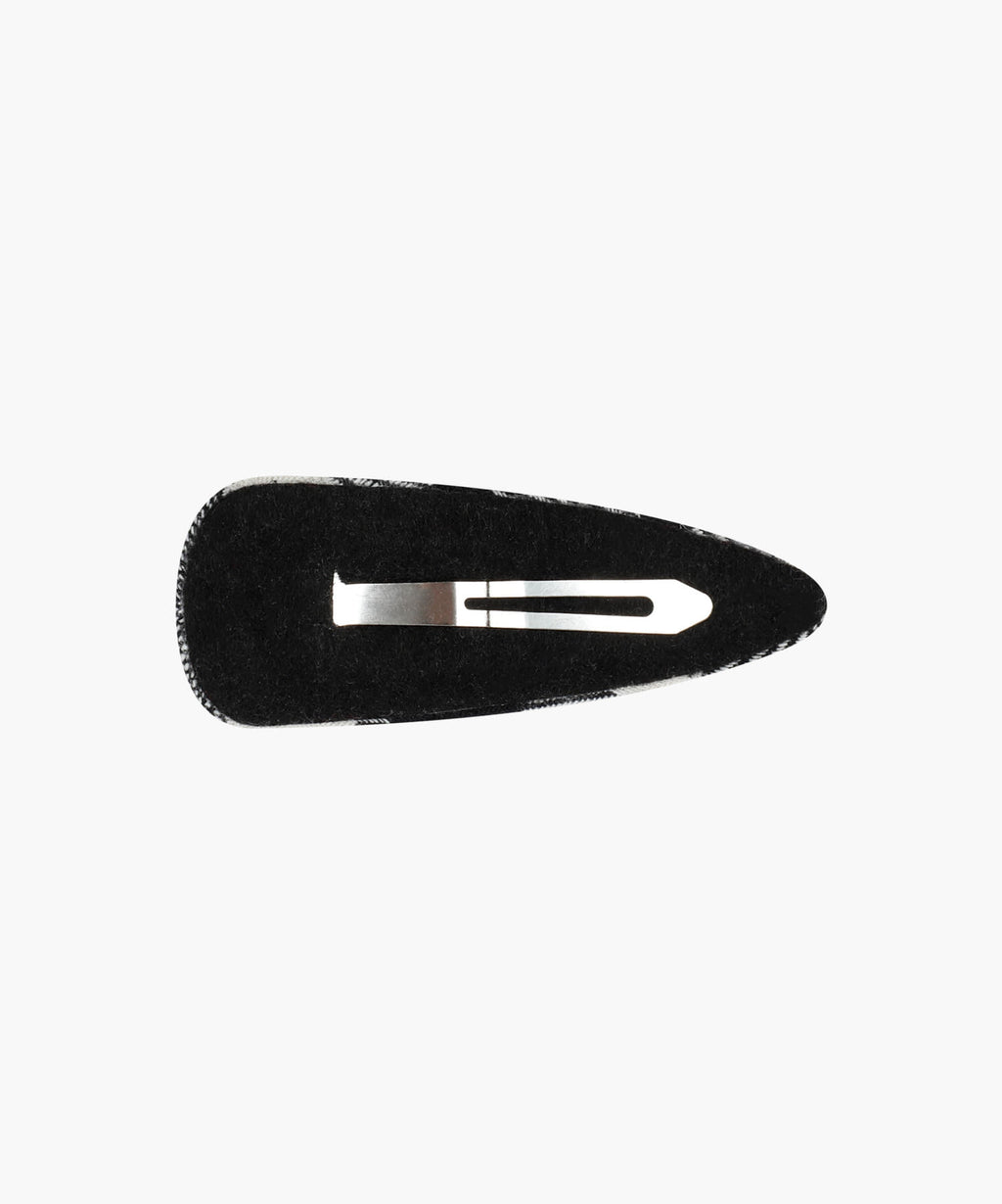 Marithe & Francois Girbaud - Holiday Circle Logo Check Hair Pin (Black) product image 1 | TRAB K-Fashion Australia