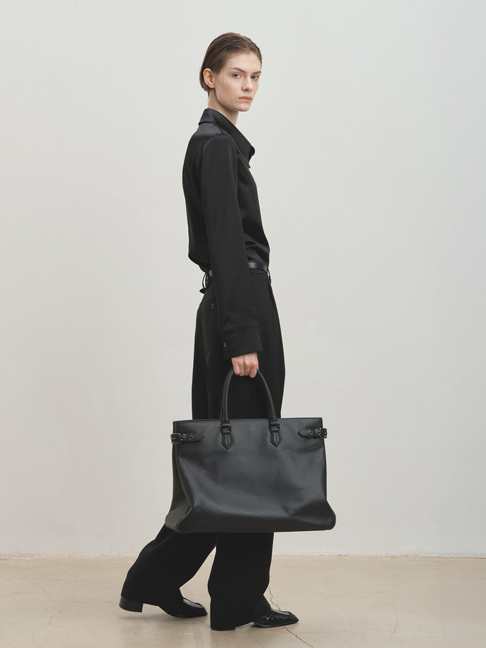 Tonywack - Pointed Collar Fitted Shirts (Black) product image 1 | TRAB K-Fashion Australia