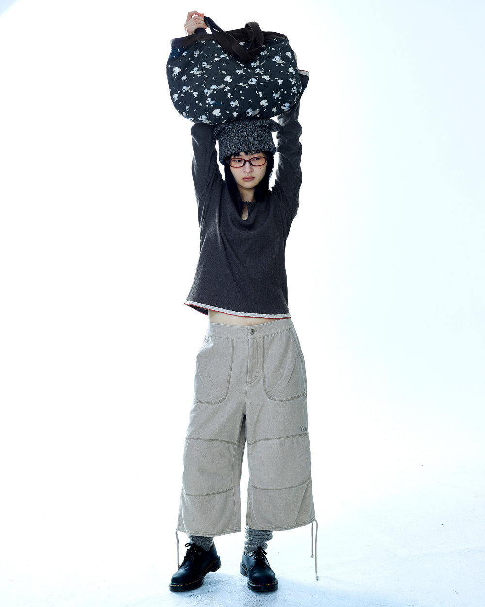 Coyseio - Oxford Zigzag Pants (Beige) product image 9 | TRAB K-Fashion Australia
