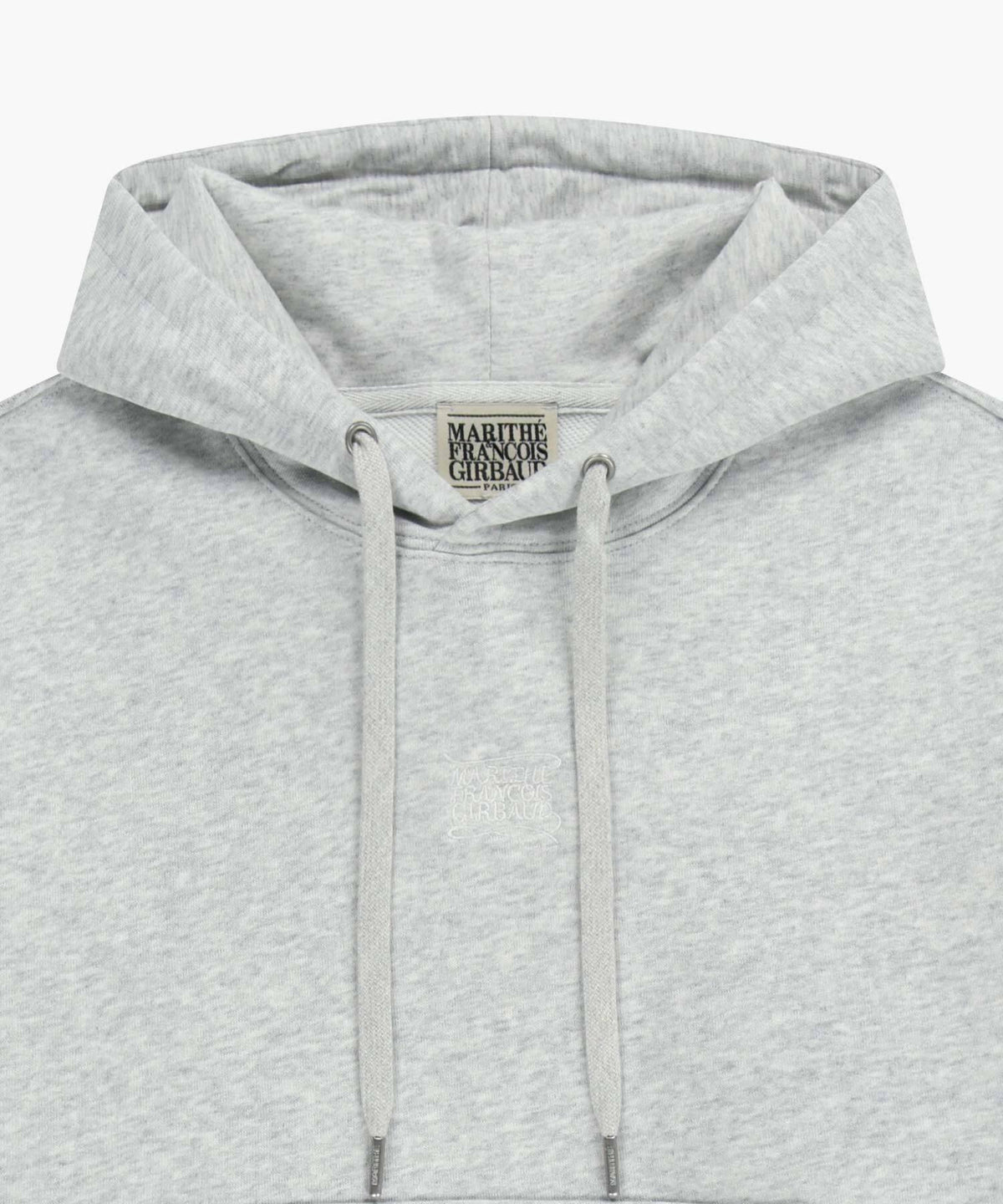 Marithe & Francois Girbaud - Drawing Classic Logo Crop Hoodie (Light Heather Gray) product image 3 | TRAB K-Fashion Australia