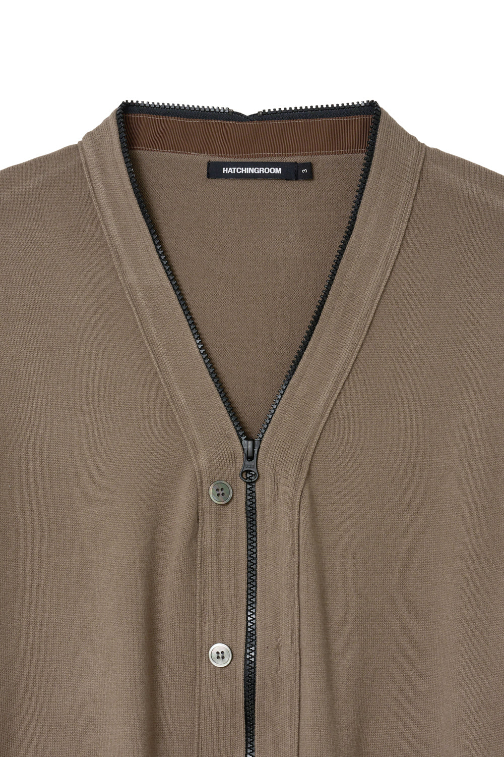 Hatchingroom - Zip Cardigan (Camel) product image 3 | TRAB K-Fashion Australia