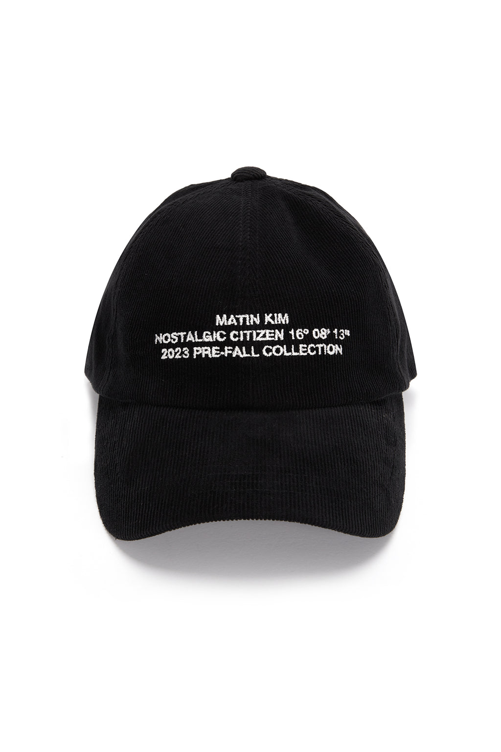 Matin Kim - Corduroy Lettering Ball Cap (Beige) product image 6 | TRAB K-Fashion Australia