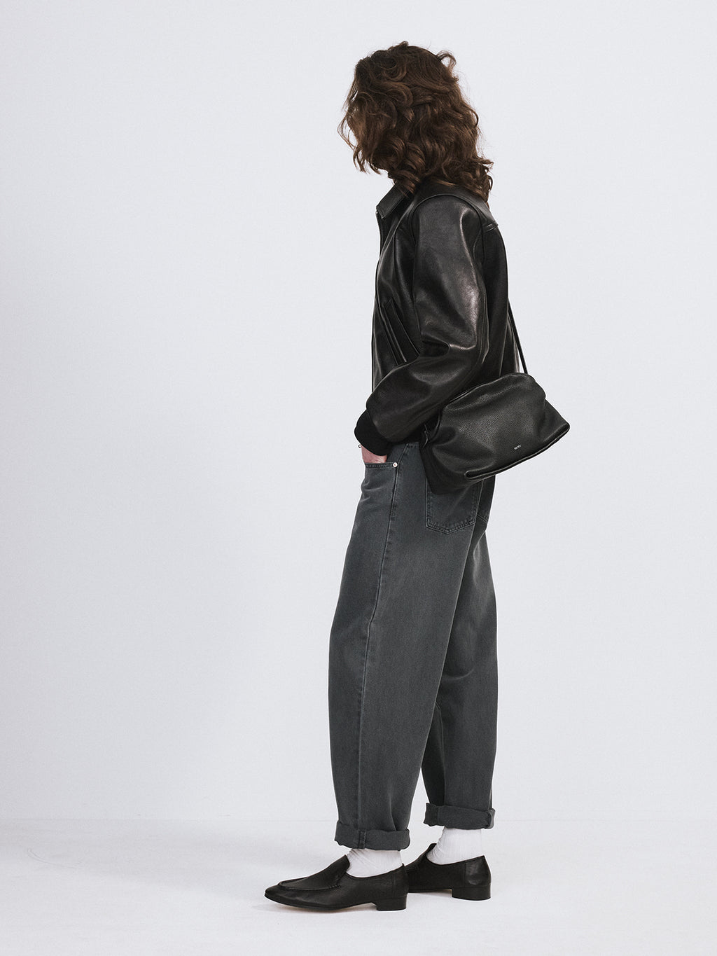 Recto - Ben Goat Leather Jumper (Black) product image 3 | TRAB K-Fashion Australia