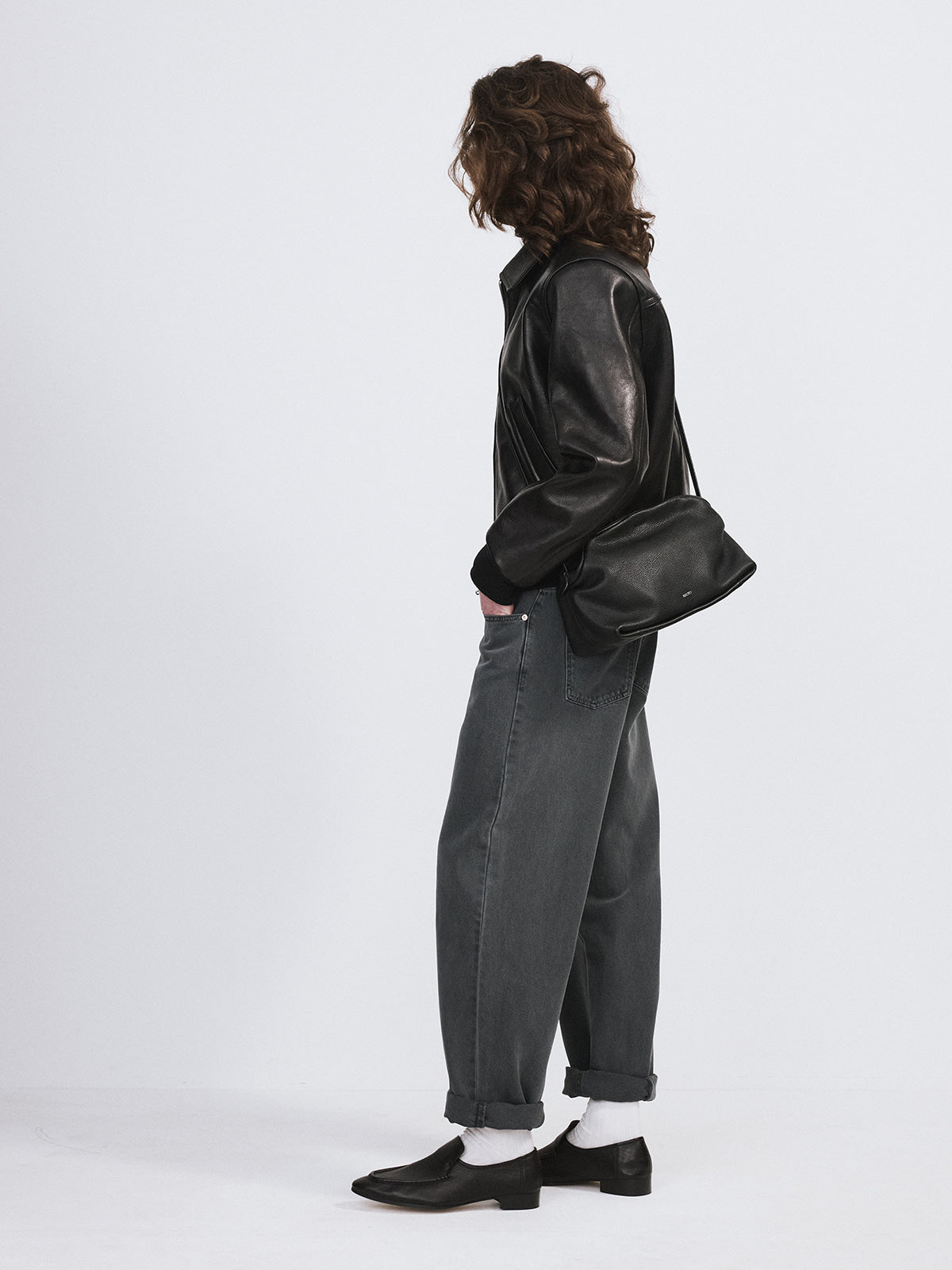 Recto - Ben Goat Leather Jumper (Black) product image 3 | TRAB K-Fashion Australia