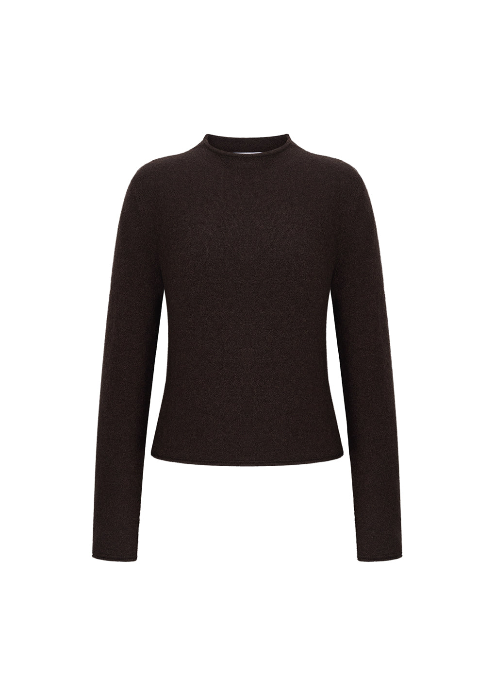 Amomento - Cashmere Half Neck Knit Top (Brown) product image 5 | TRAB K-Fashion Australia