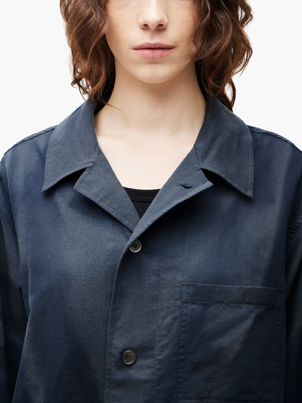 Jiyong Kim - Sun-Bleached Strap Shirt (Blue) product image 9 | TRAB K-Fashion Australia