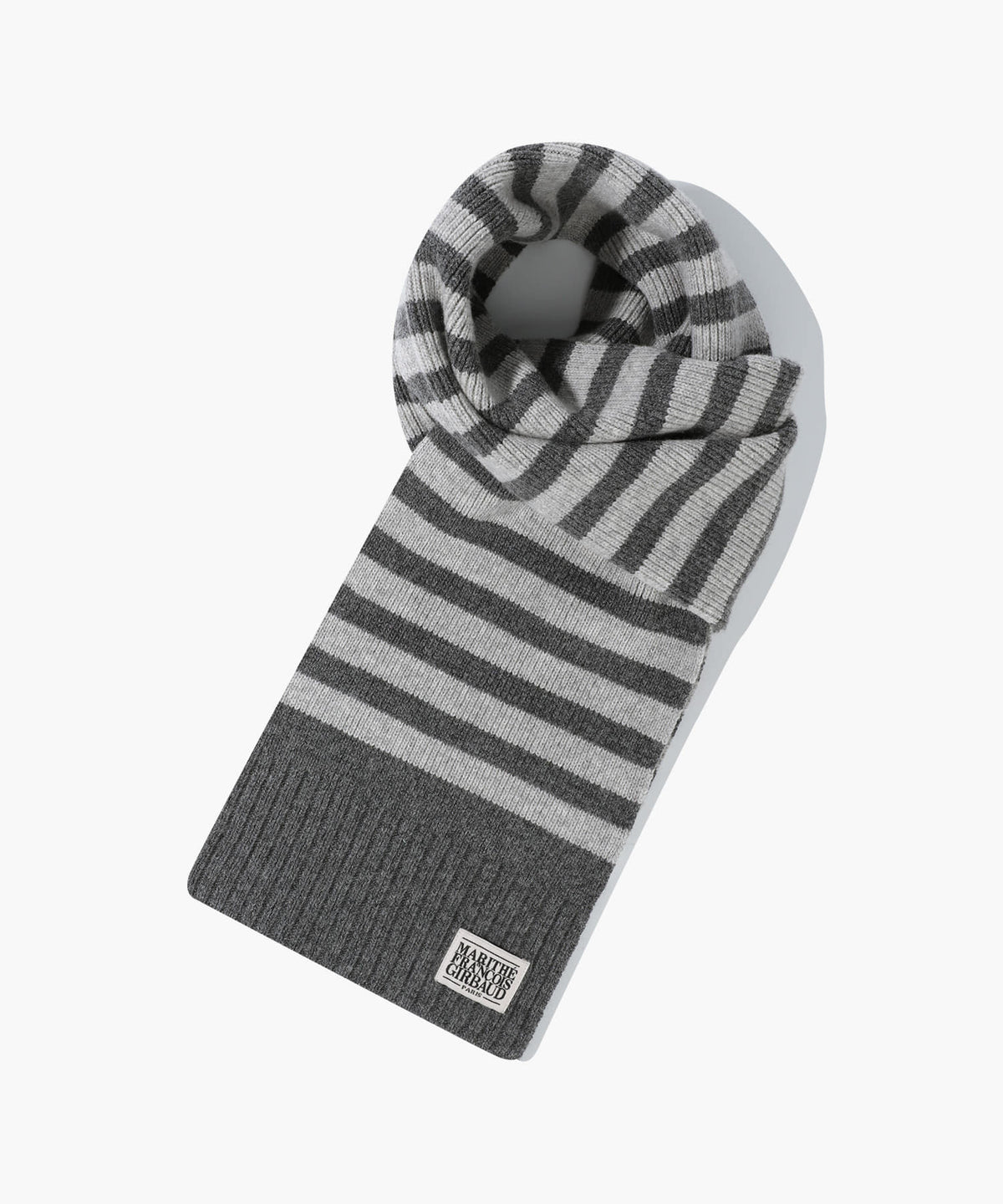 Marithe & Francois Girbaud - Classic Logo Muffler (Melange Gray) product image 1 | TRAB K-Fashion Australia