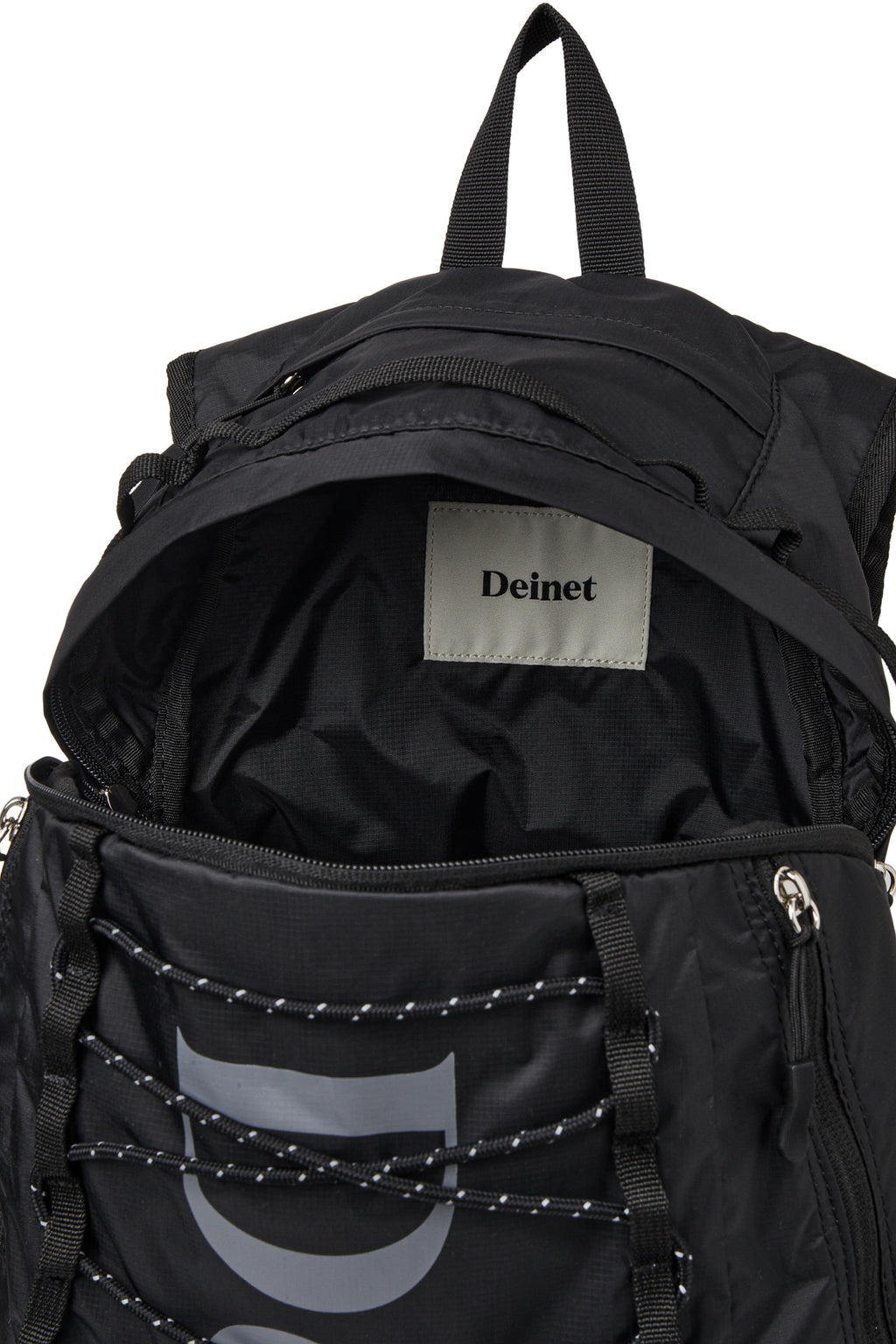 Deinet - Nylon Essential Logo Backpack (Black) product image 7 | TRAB K-Fashion Australia