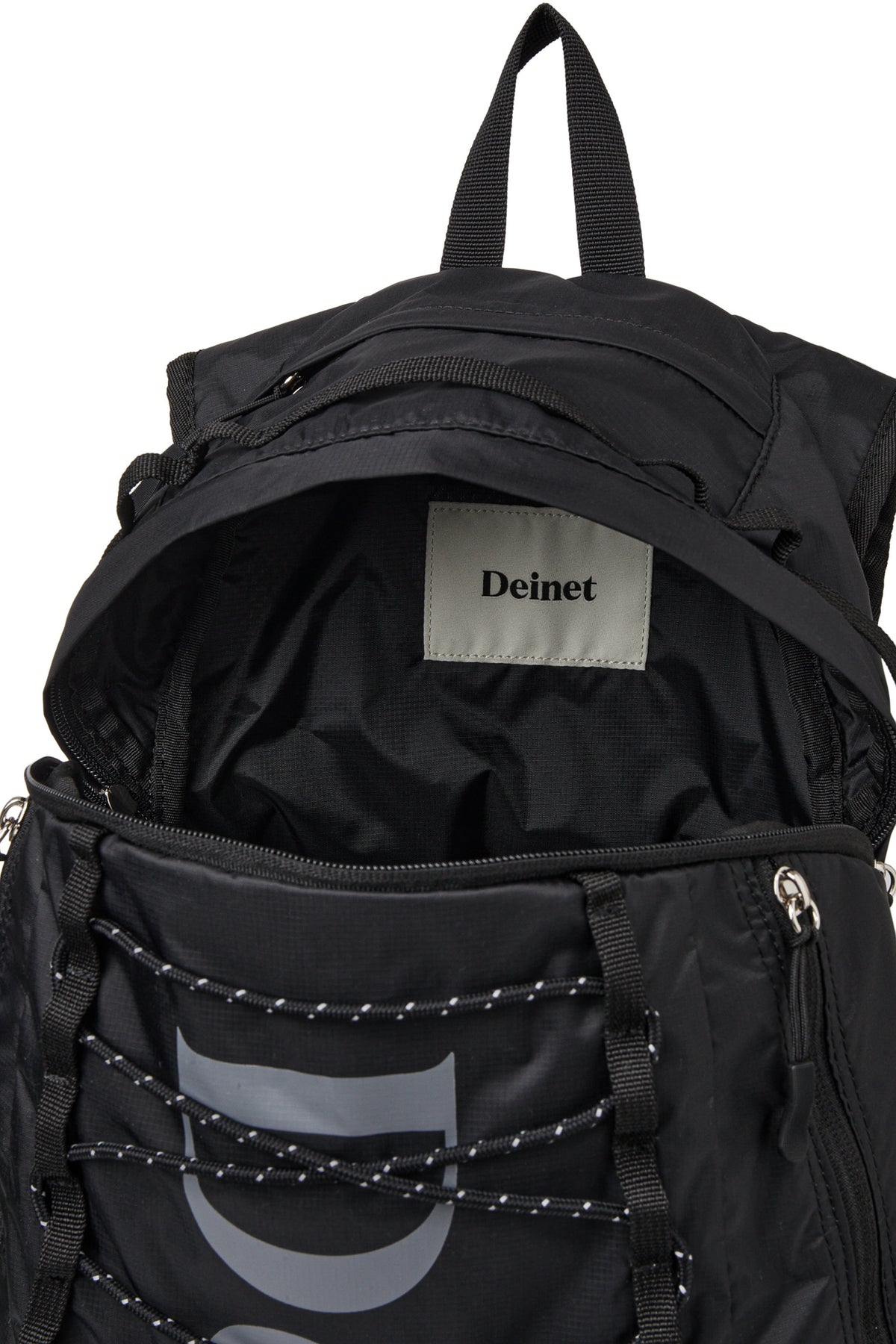Deinet - Nylon Essential Logo Backpack (Black) product image 7 | TRAB K-Fashion Australia