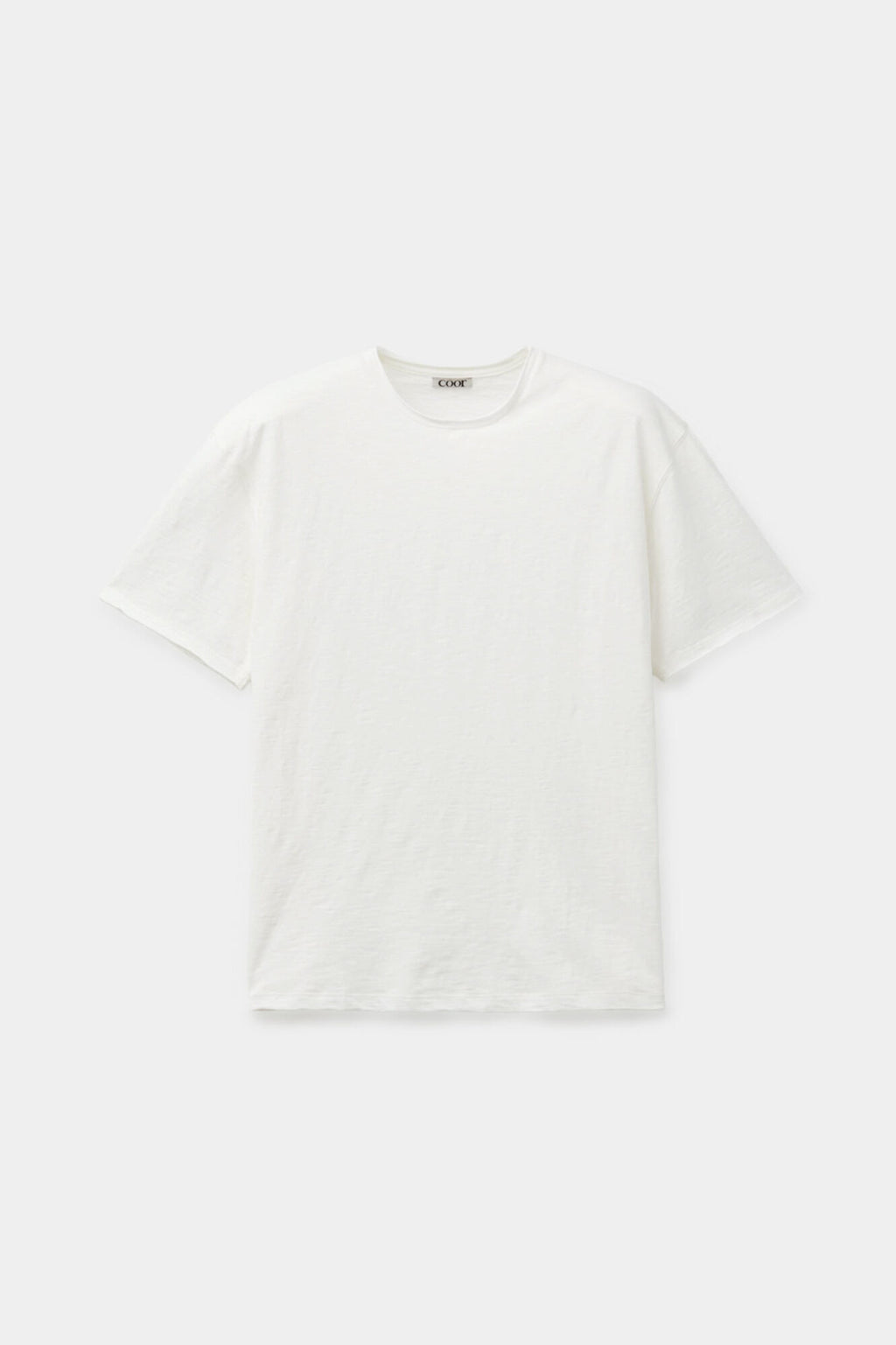 Coor - Low-Cut Cotton Slub T-Shirt (Offwhite) product image 1 | TRAB K-Fashion Australia