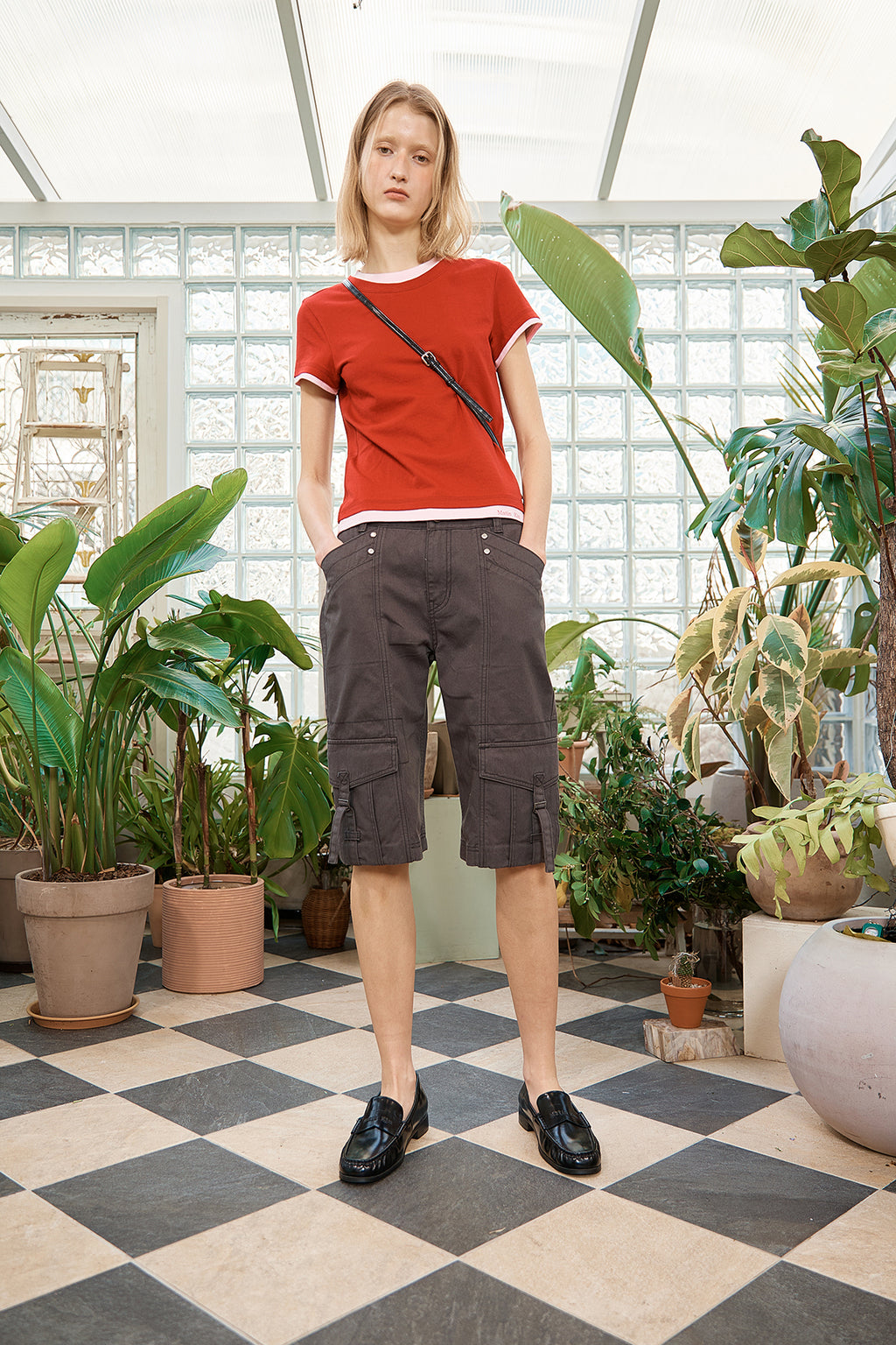 Matin Kim - Color Point Layered Top (Red) product image 9 | TRAB K-Fashion Australia