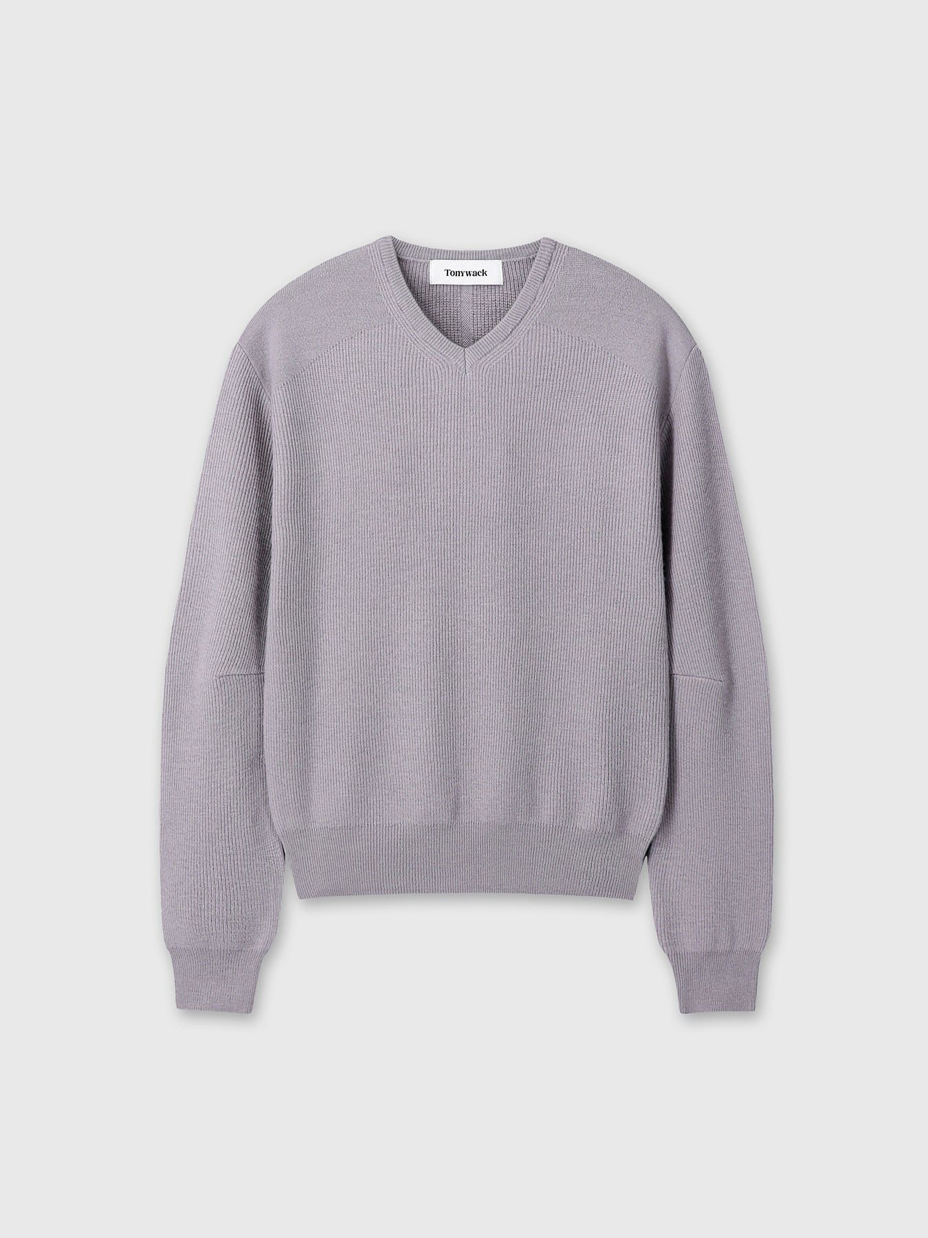 Tonywack - Super Fine Wool Commando V-Neck Knit (Slate Grey) product image 9 | TRAB K-Fashion Australia