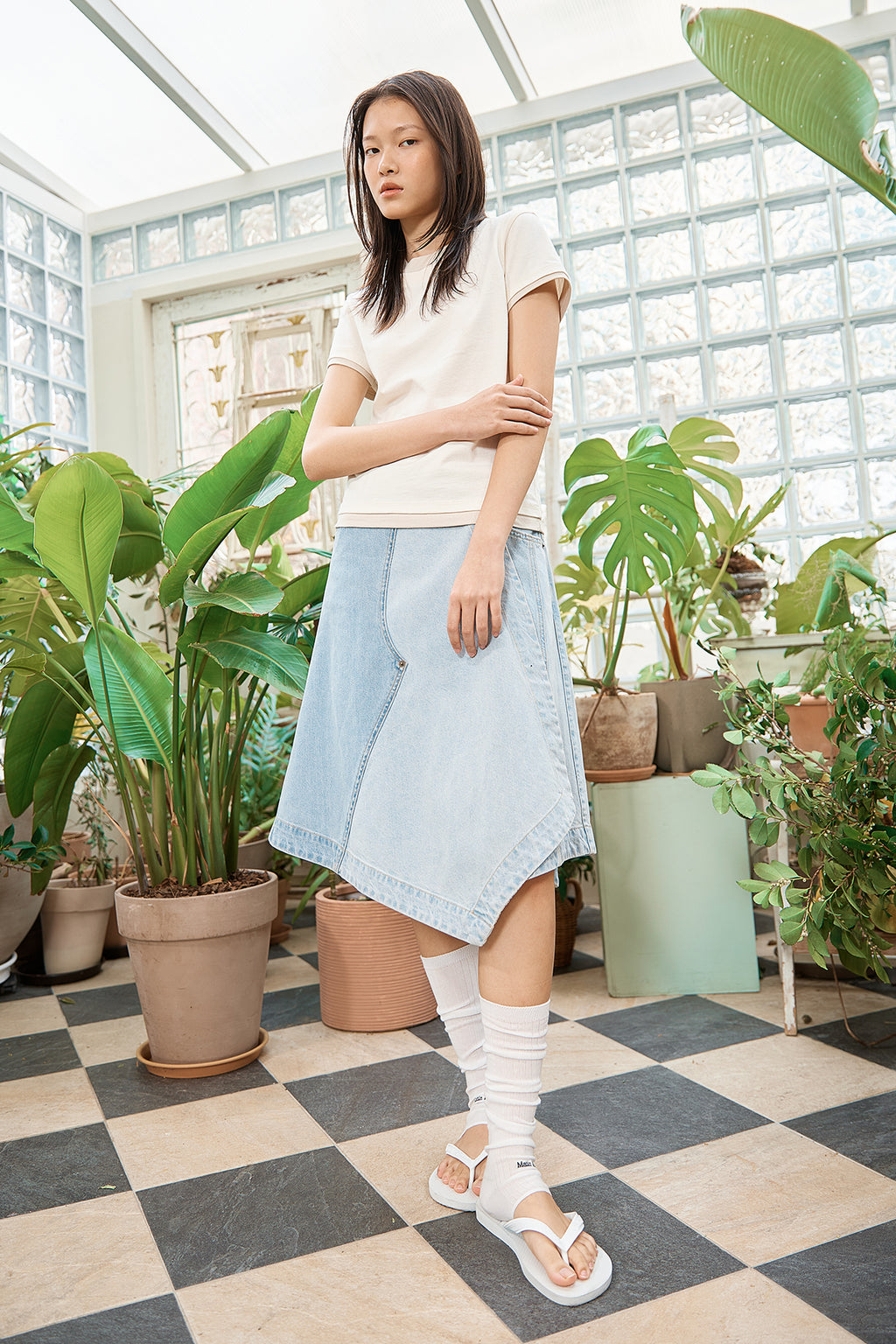 Matin Kim - Color Point Layered Top (Ivory) product image 10 | TRAB K-Fashion Australia