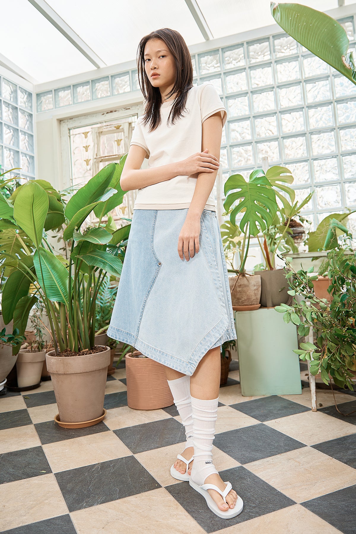 Matin Kim - Color Point Layered Top (Ivory) product image 10 | TRAB K-Fashion Australia