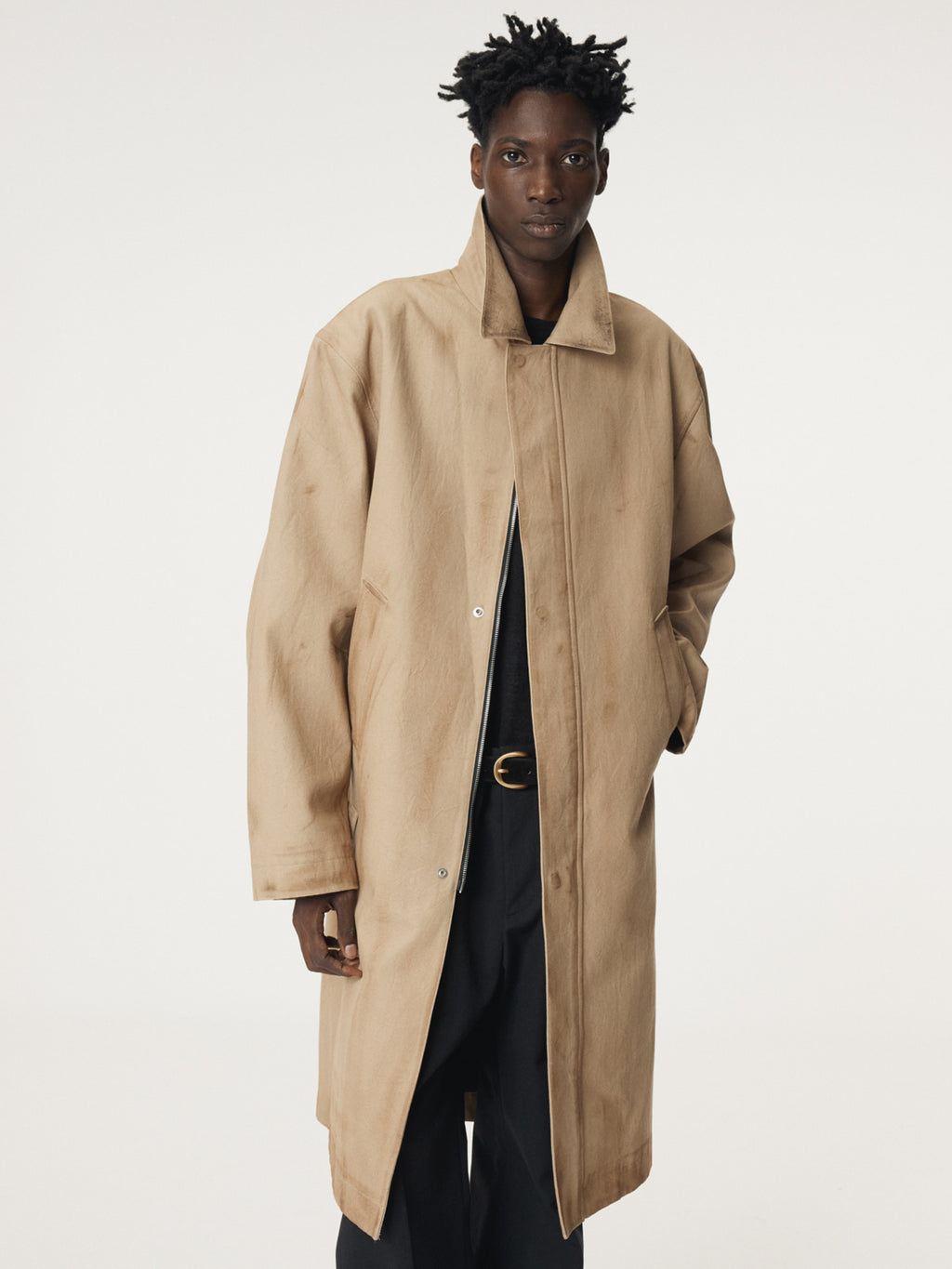 Recto - Vintage Effect Cotton Coat (Desert) product image 9 | TRAB K-Fashion Australia