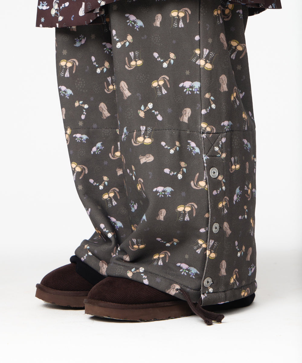 Coyseio - Teji Pattern Side Button Sweat Pants (Charcoal) product image 5 | TRAB K-Fashion Australia