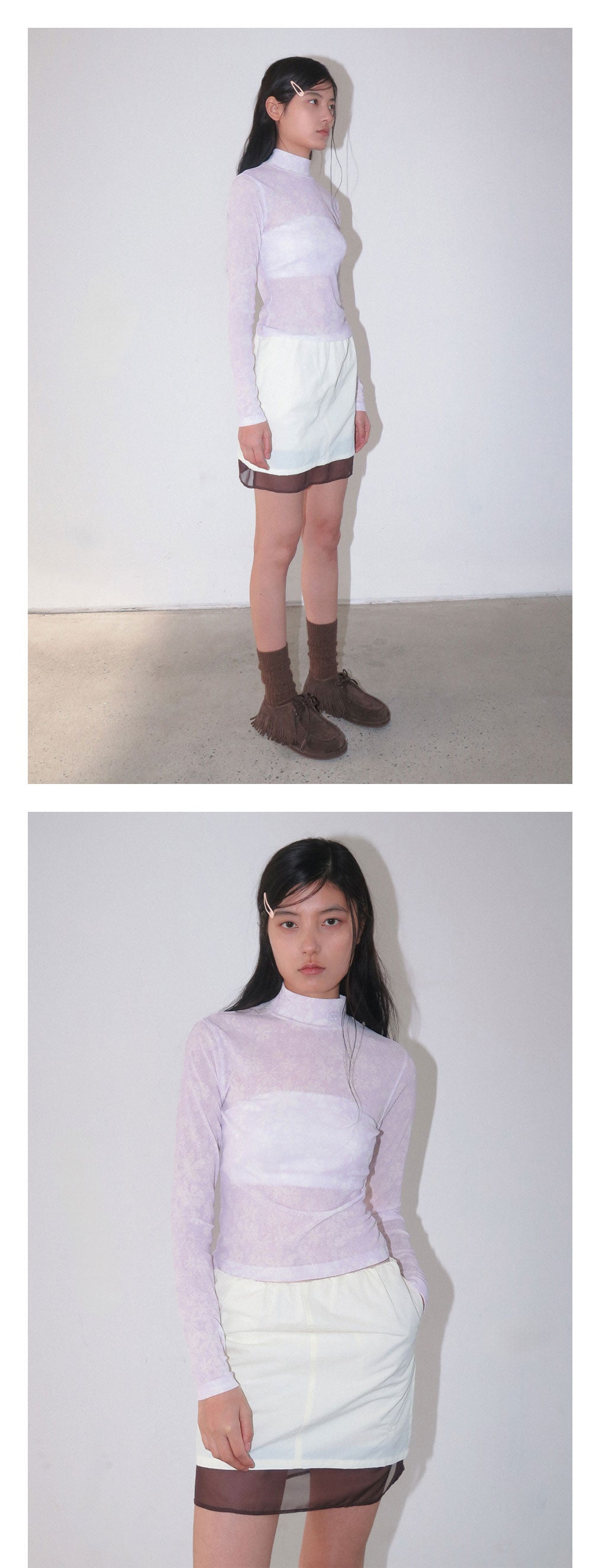 Kijun - Flower Jersey Top (Print Pink) product image 1 | TRAB K-Fashion Australia