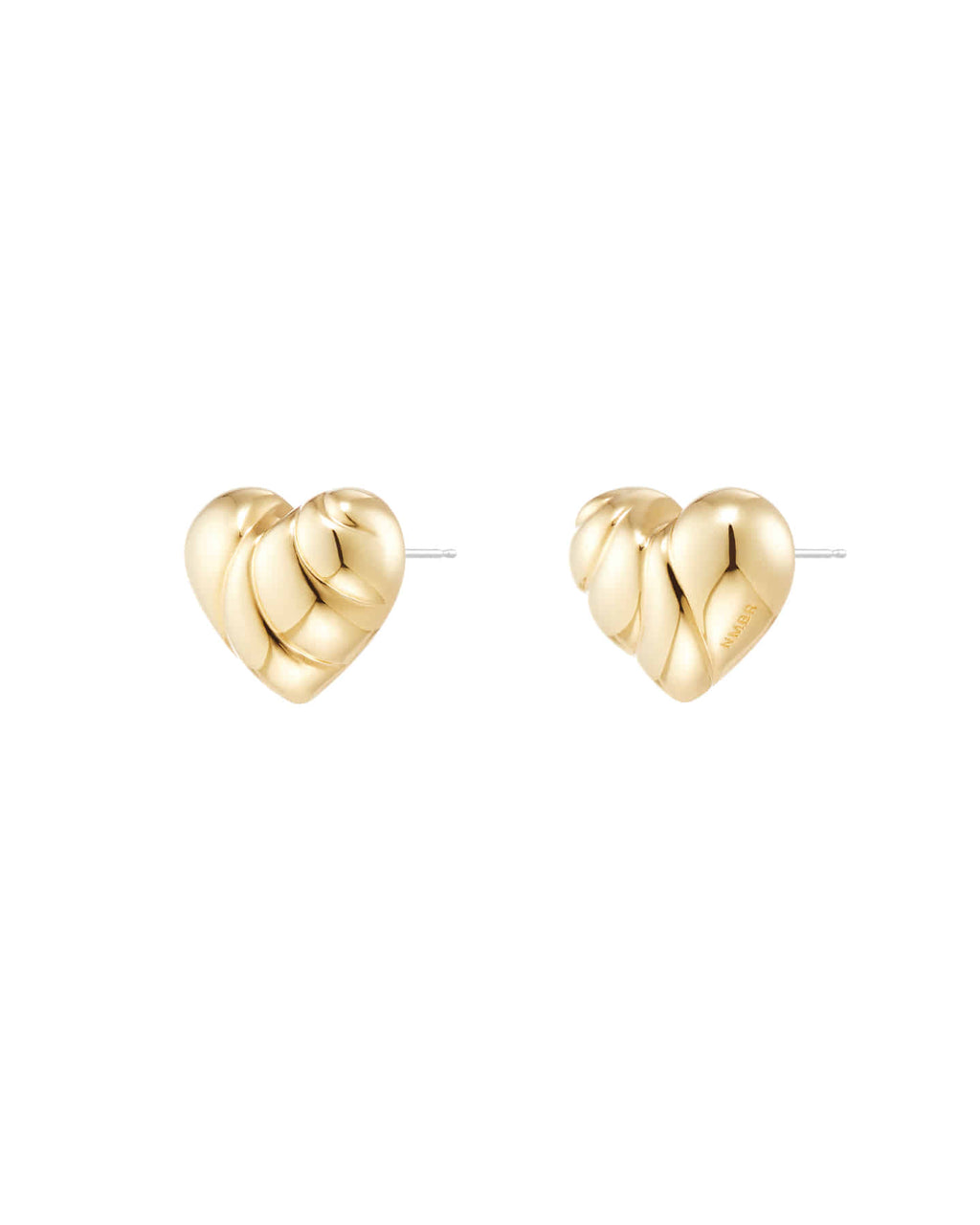 Numbering - Wavy Heart Stud Earrings #5127 product image 4 | TRAB K-Fashion Australia
