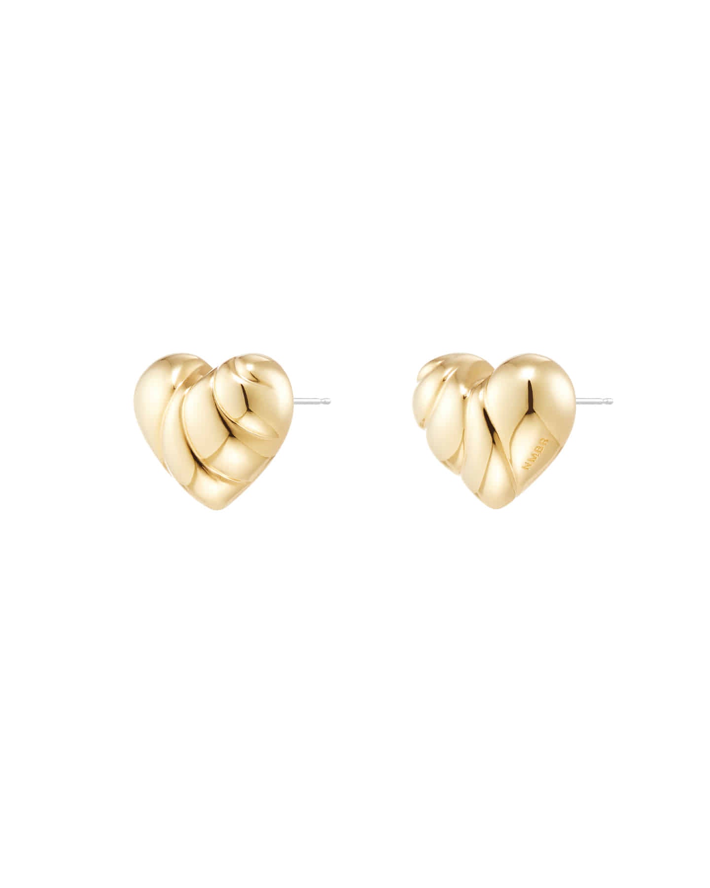 Numbering - Wavy Heart Stud Earrings #5127 product image 4 | TRAB K-Fashion Australia