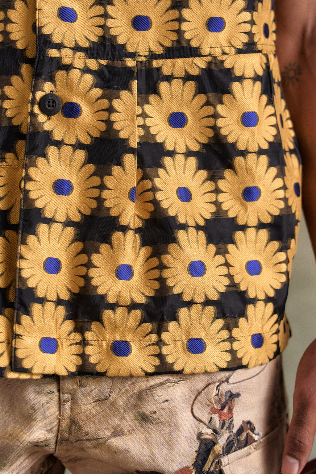 Andersson Bell - Sheer Flower Shirts (Yellow) product image 7 | TRAB K-Fashion Australia