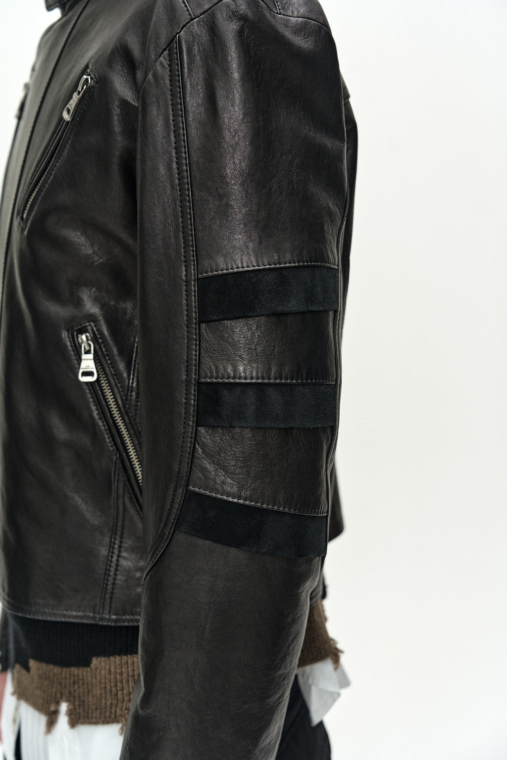 Andersson Bell - Segment Moto Leather Jacket (black) (Black) product image 10 | TRAB K-Fashion Australia