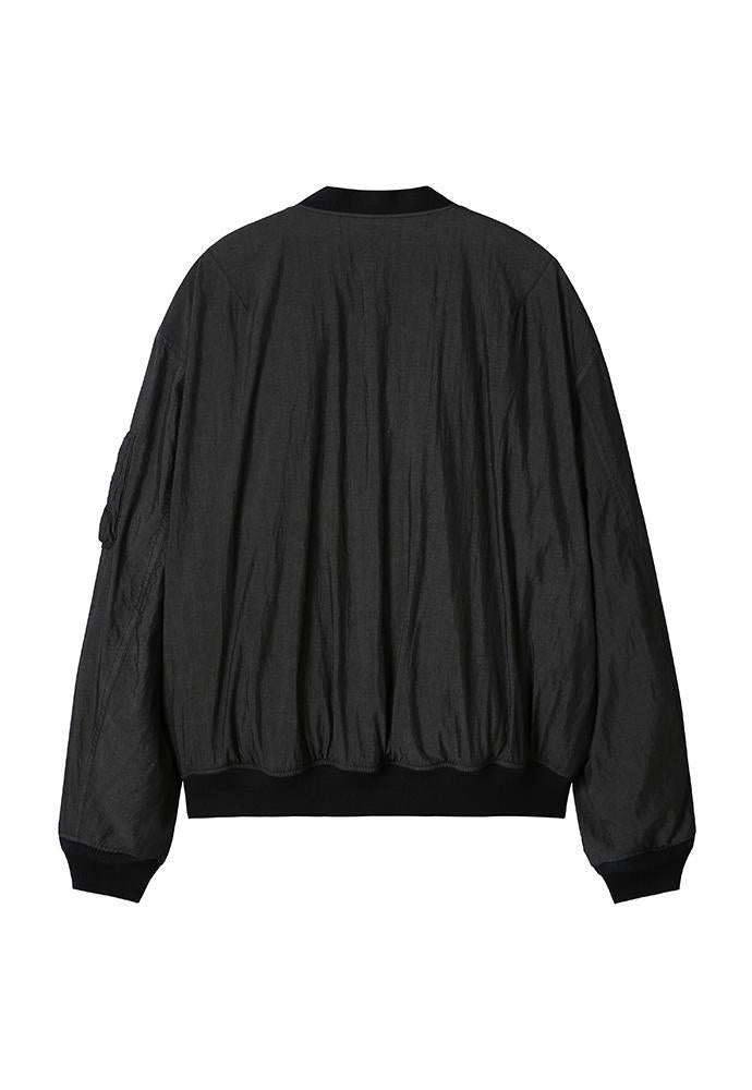 Art if acts - Garment-Dyed Rayon Ma-1 (Dusty Black) product image 8 | TRAB K-Fashion Australia